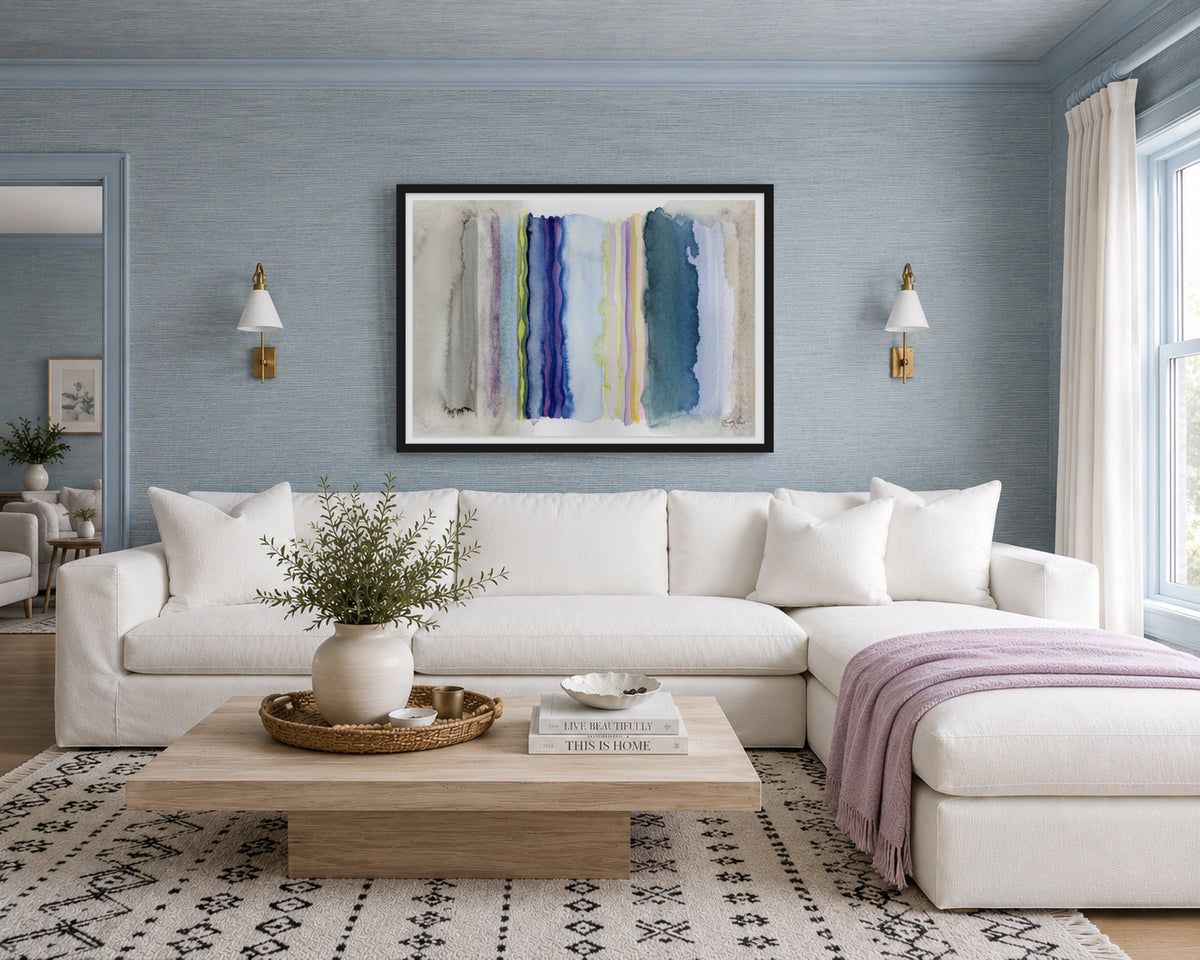 Opalite Dusk Framed Art Print