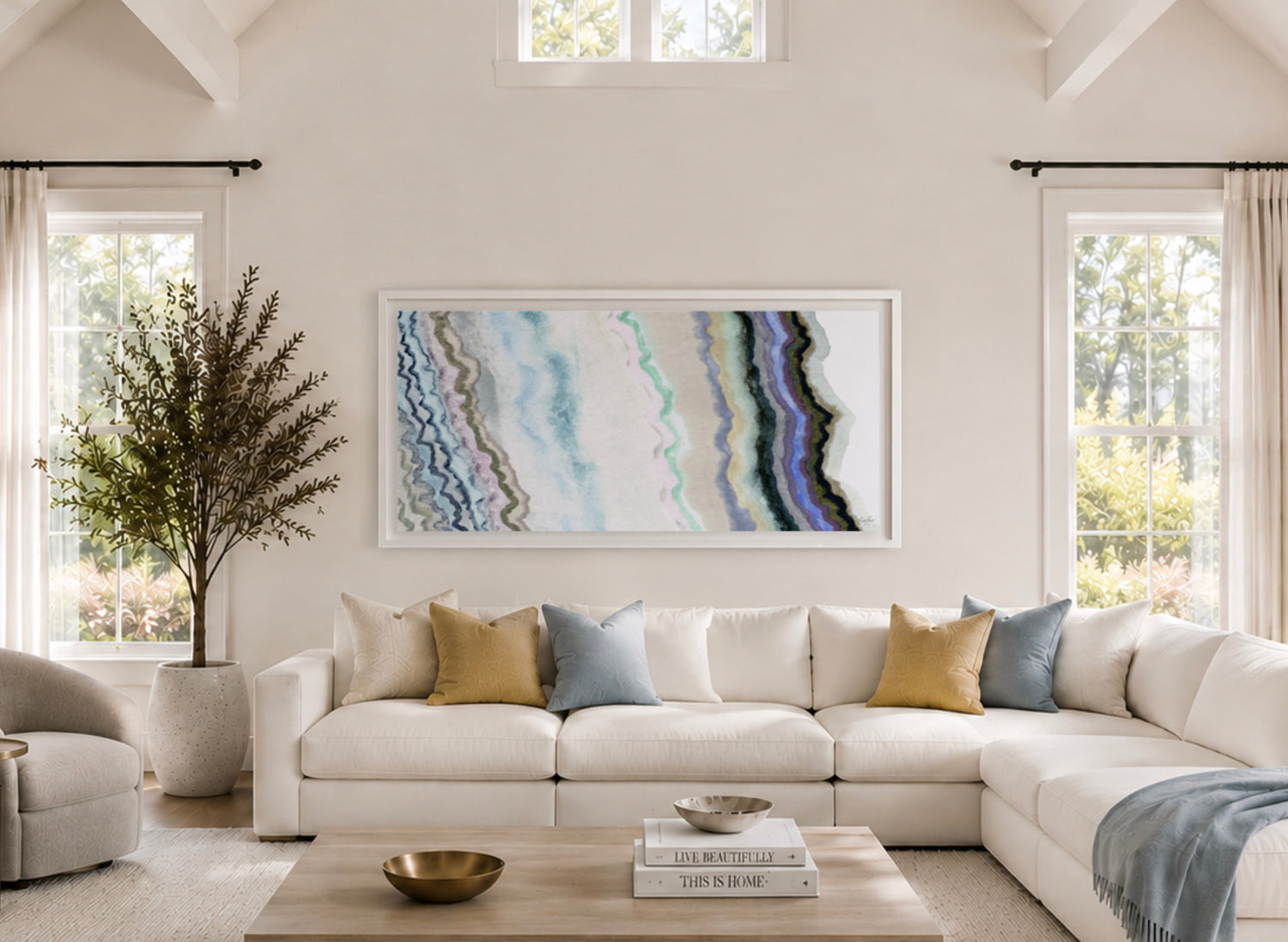 Light Between The Cracks Framed Art Print