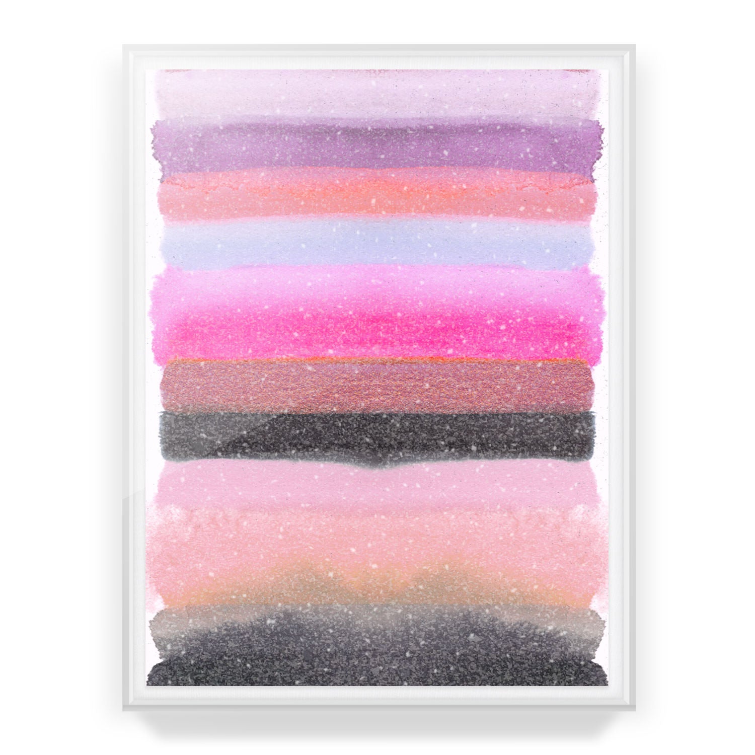 Be the Joy - Silver Pink Embellished Print