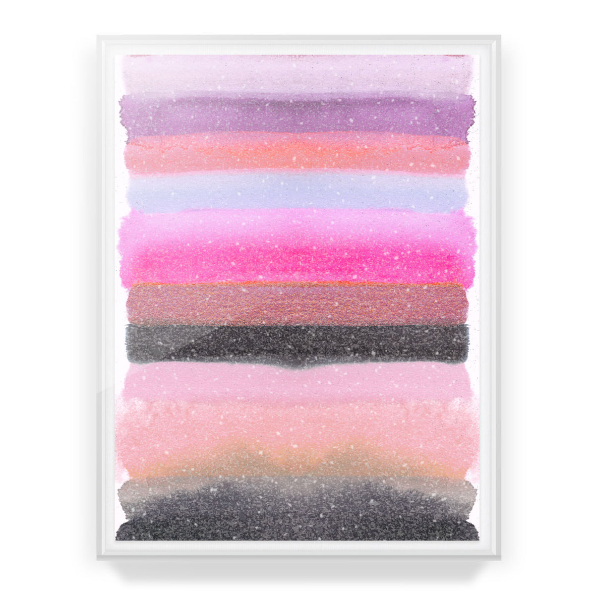 Be the Joy - Silver Pink Embellished Print