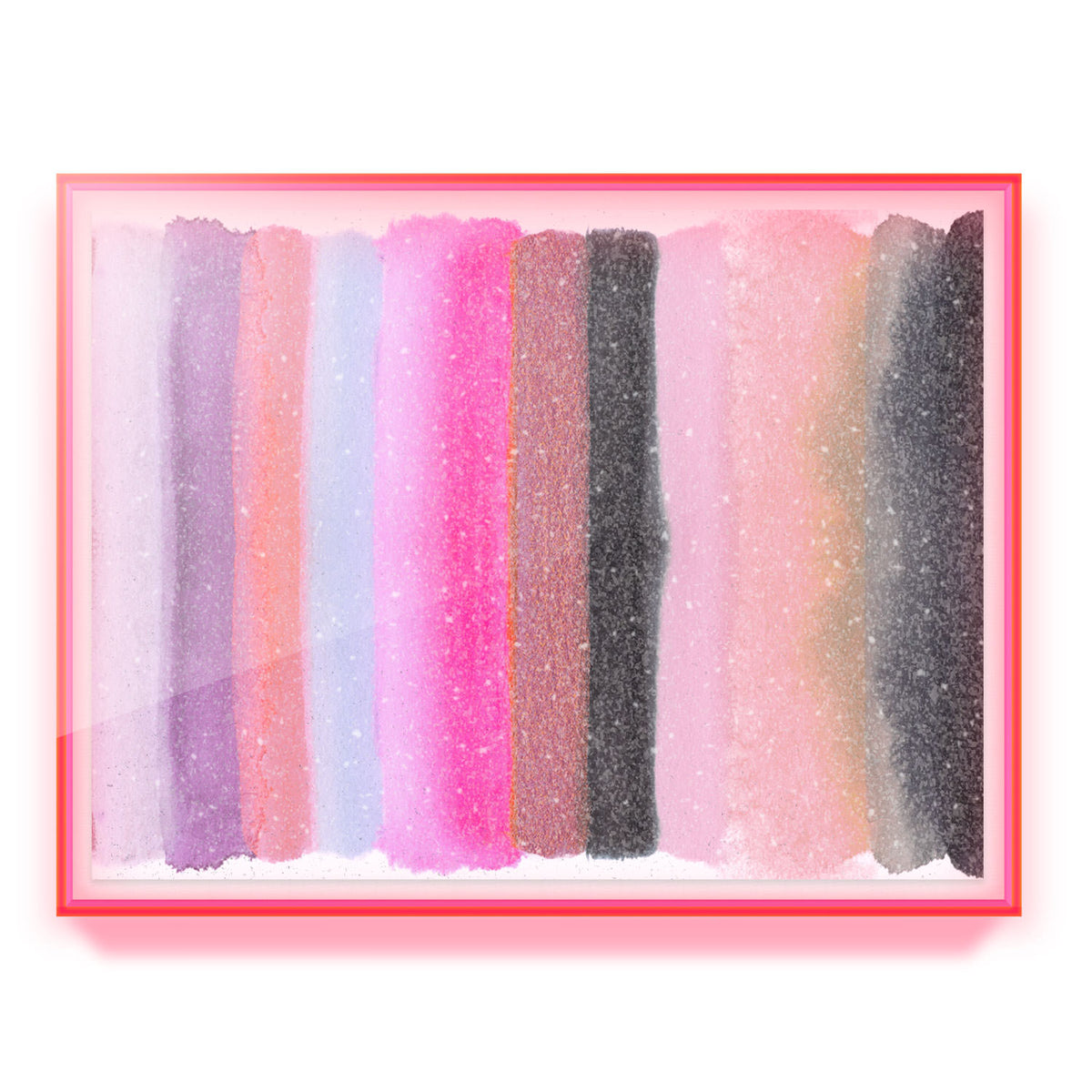 Be the Joy - Silver Pink Embellished Print