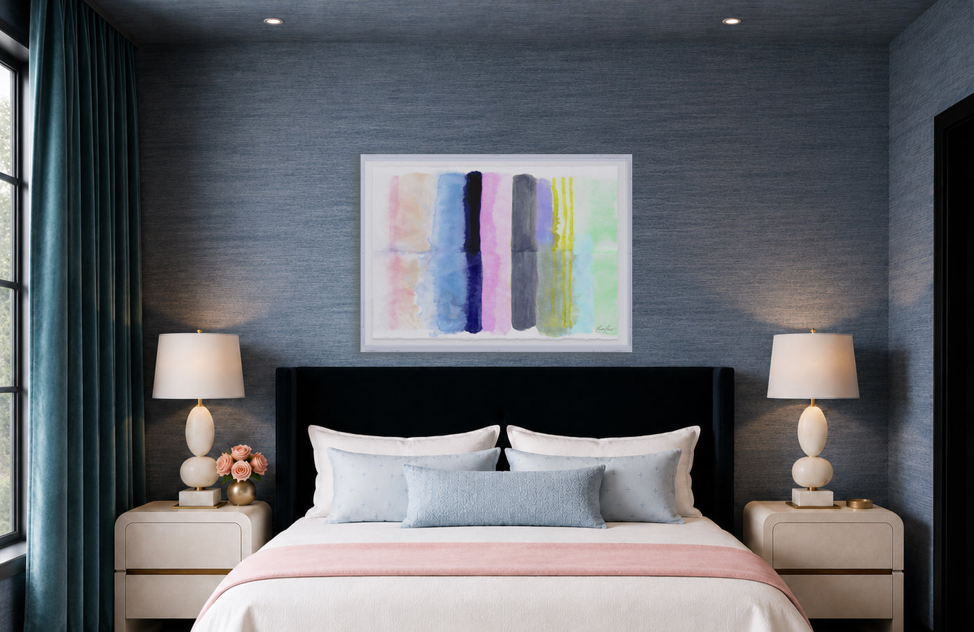 Spring Stripes #2 Framed Art Print