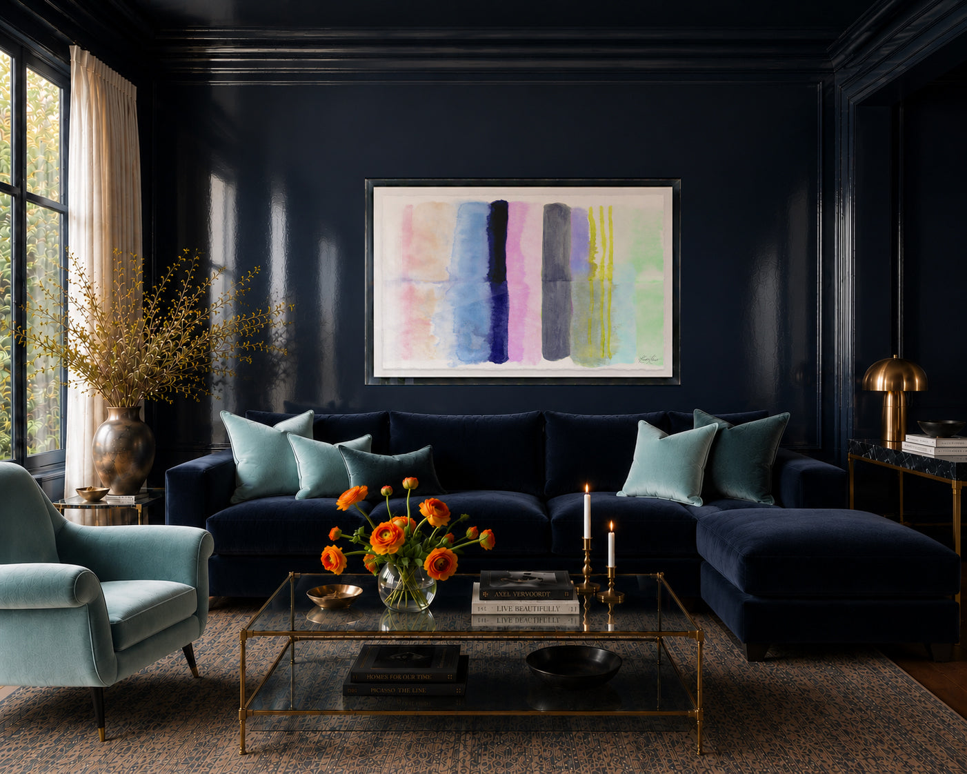 Spring Stripes #2 Framed Art Print