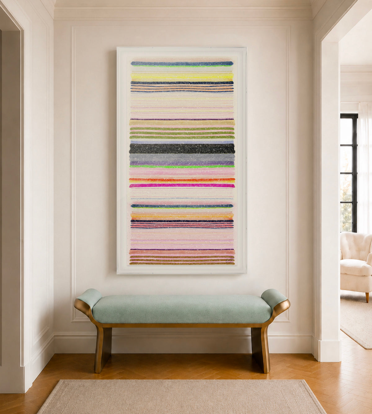 Chromatic Symphony #7 Embellished Print