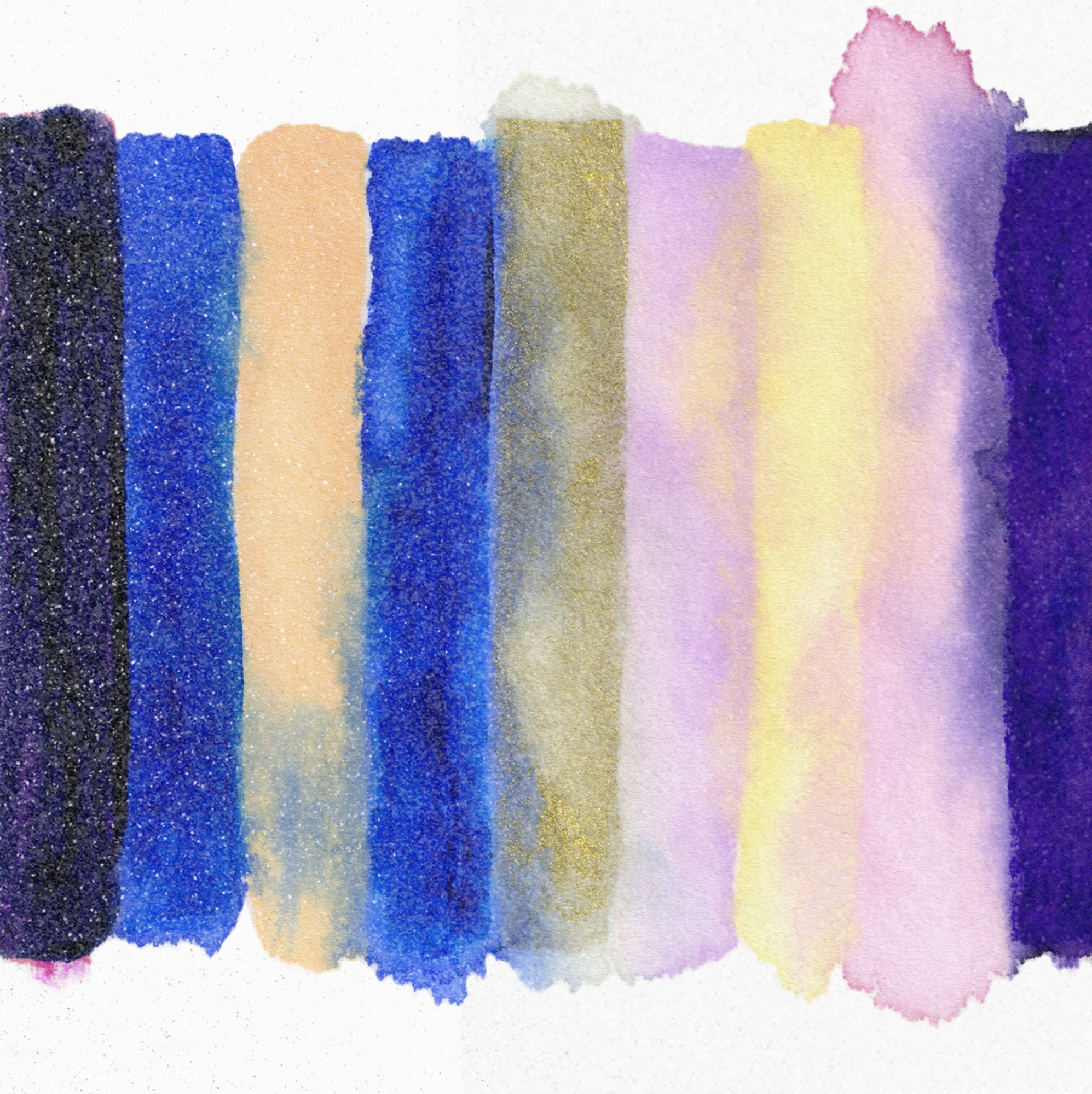 Radiant Stripe #2 Embellished Print