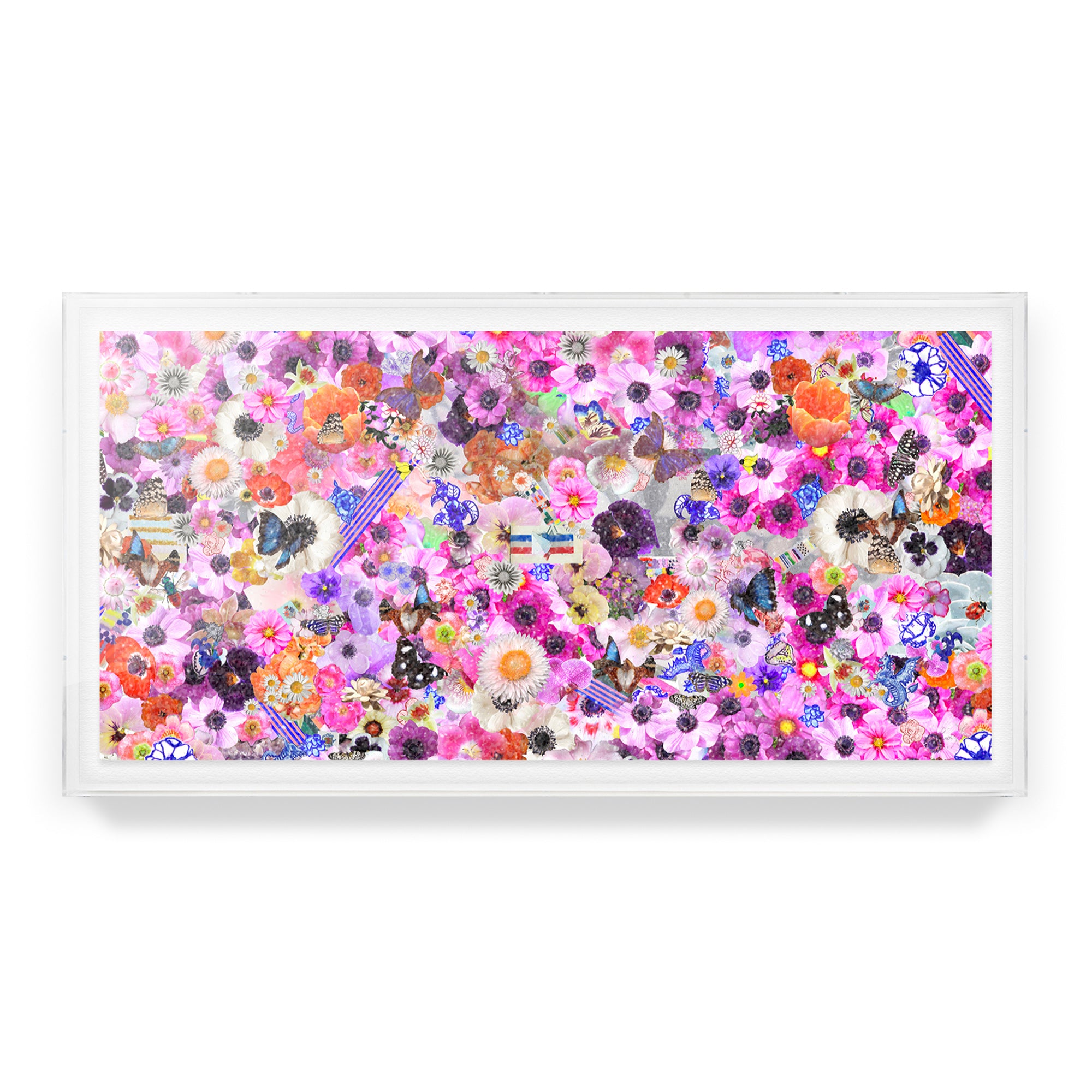 Flower Collage Embellished Print