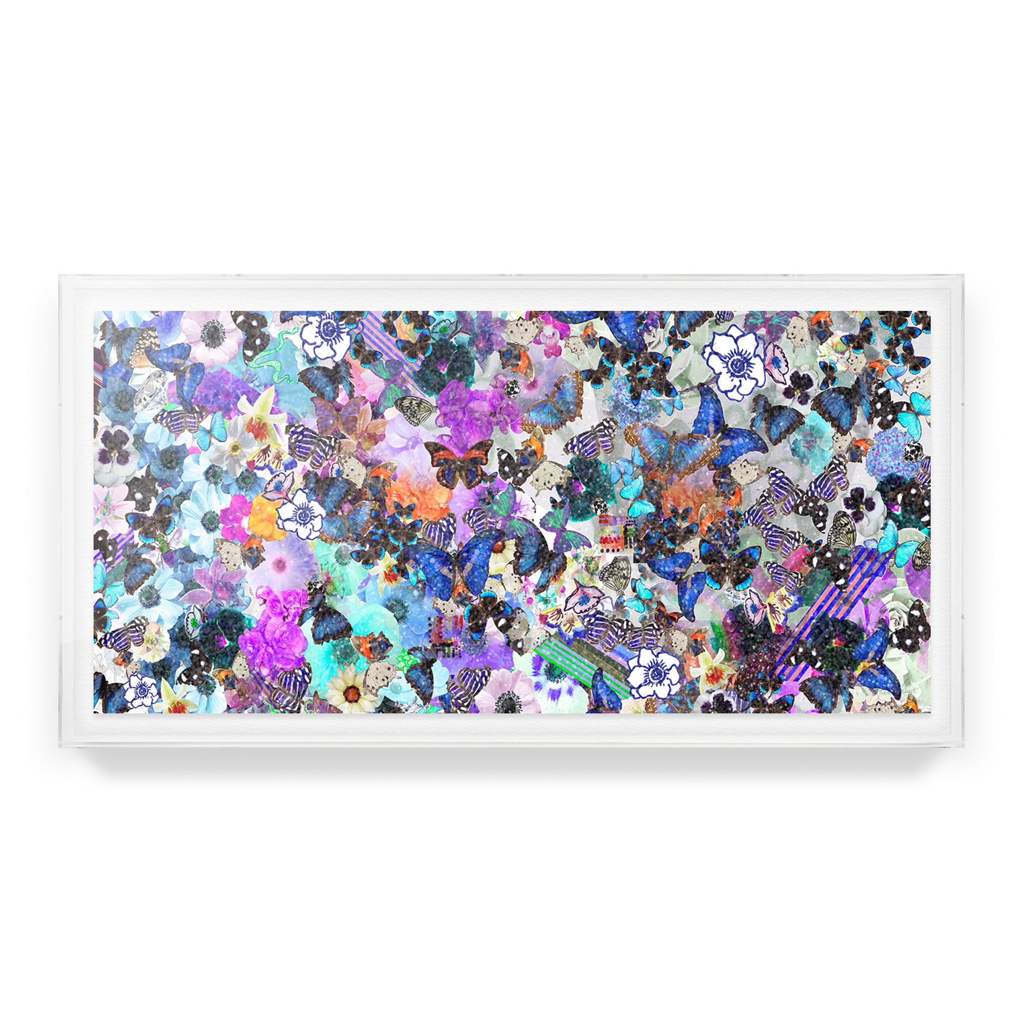 Butterfly Collage Embellished Print