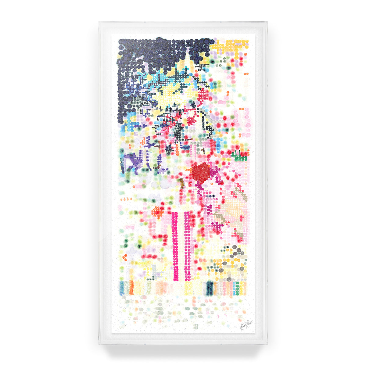 Pixelated Embellished Print