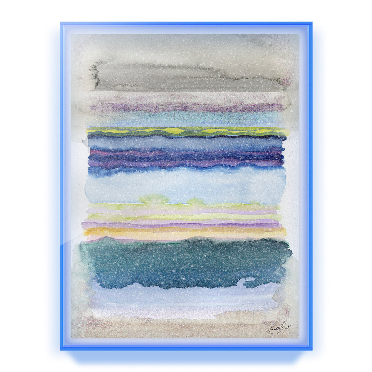 Opalite Dusk Embellished Print
