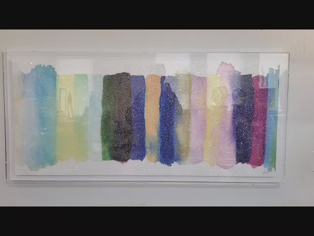 Radiant Stripe #2 Embellished Print