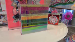 Chromatic Stripe #45 Original Artwork on Iridescent Acrylic