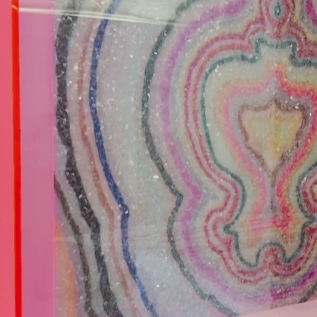 Beauty Inside Agate Embellished Print