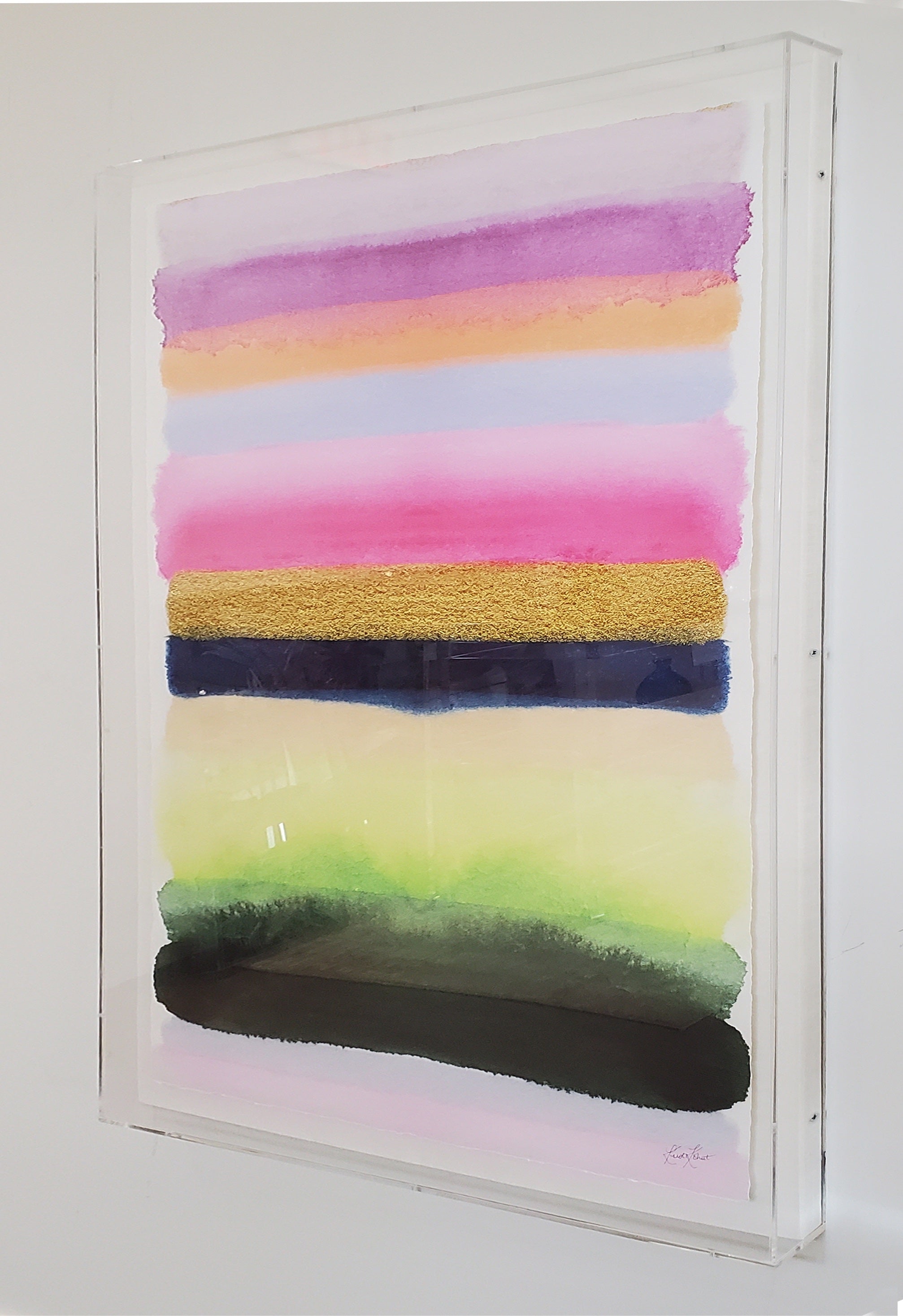 Framed in museum-quality lucite