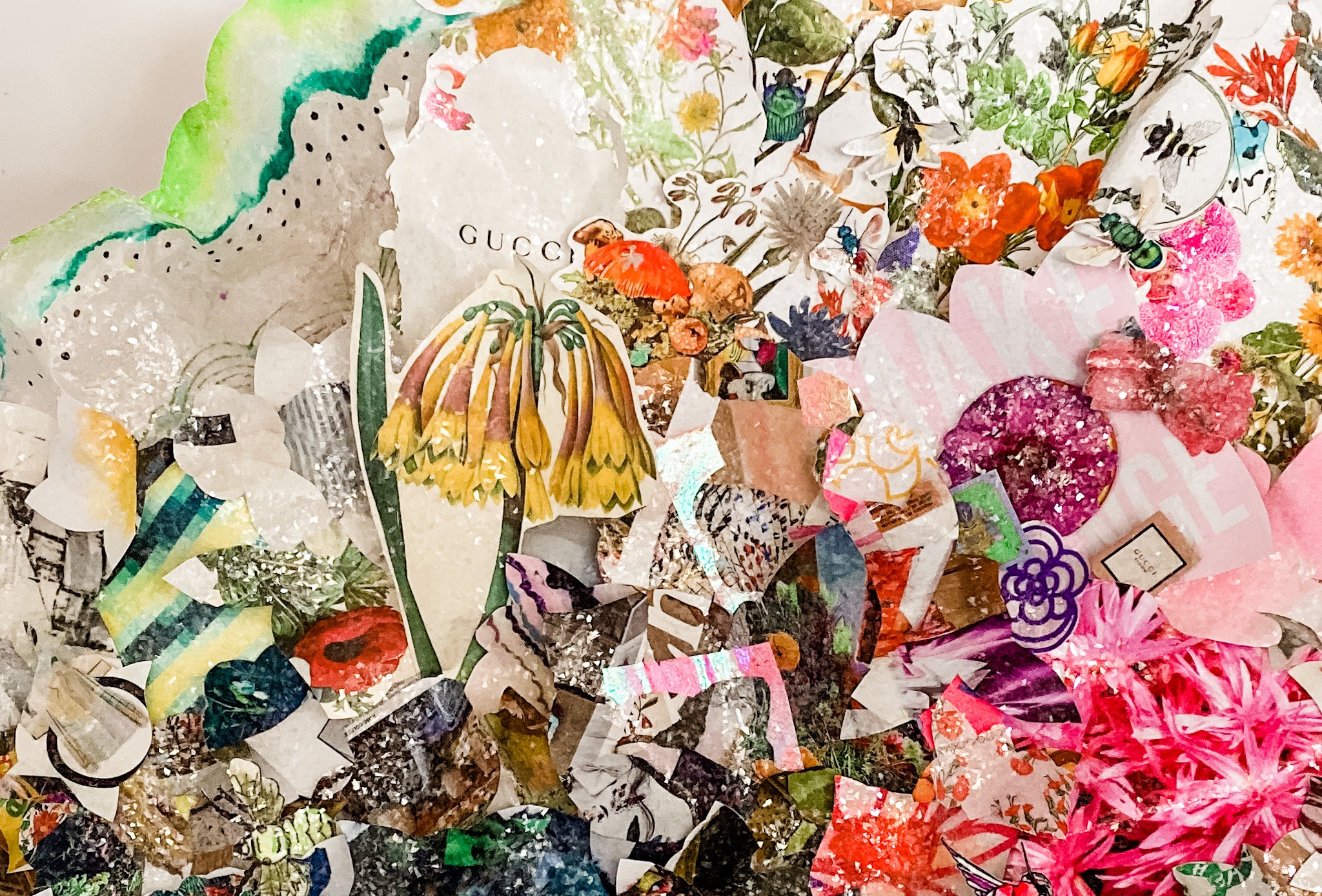 All The Pretty Flowers - Embellished Artwork | Original Art by artist Kristi Kohut