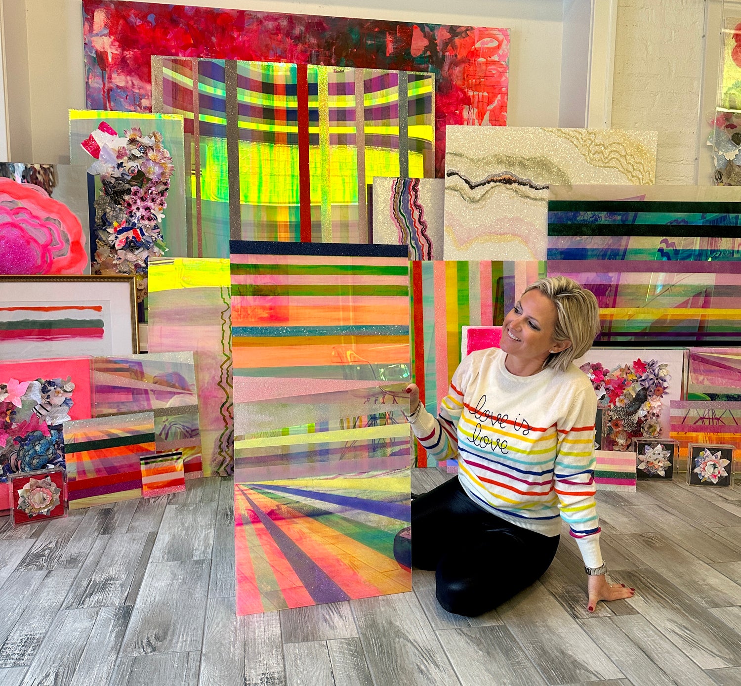 Chromatic Stripe #44 - Original Artwork | Original Art by artist Kristi Kohut