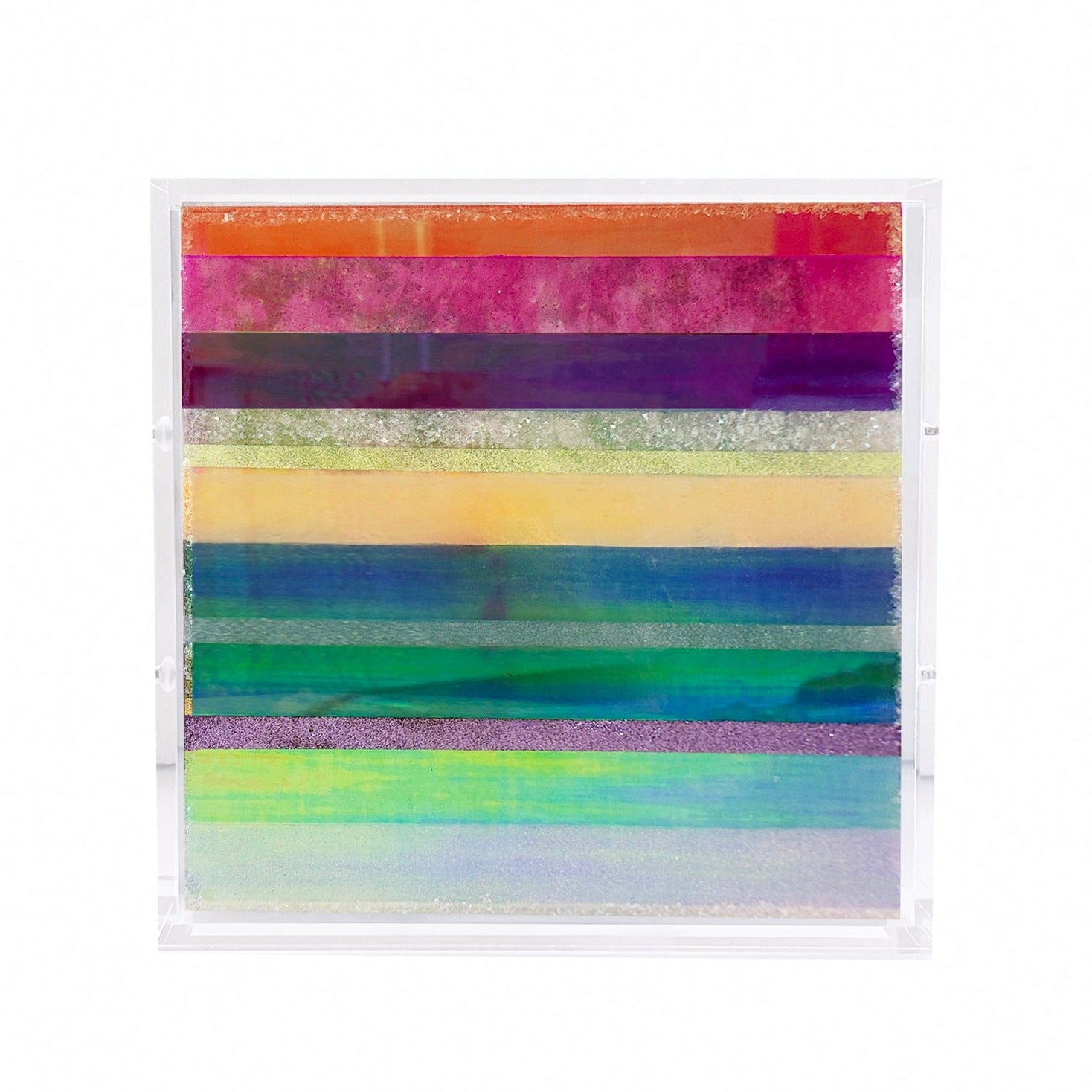 Chromatic Stripe #45 Original Artwork on Iridescent Acrylic