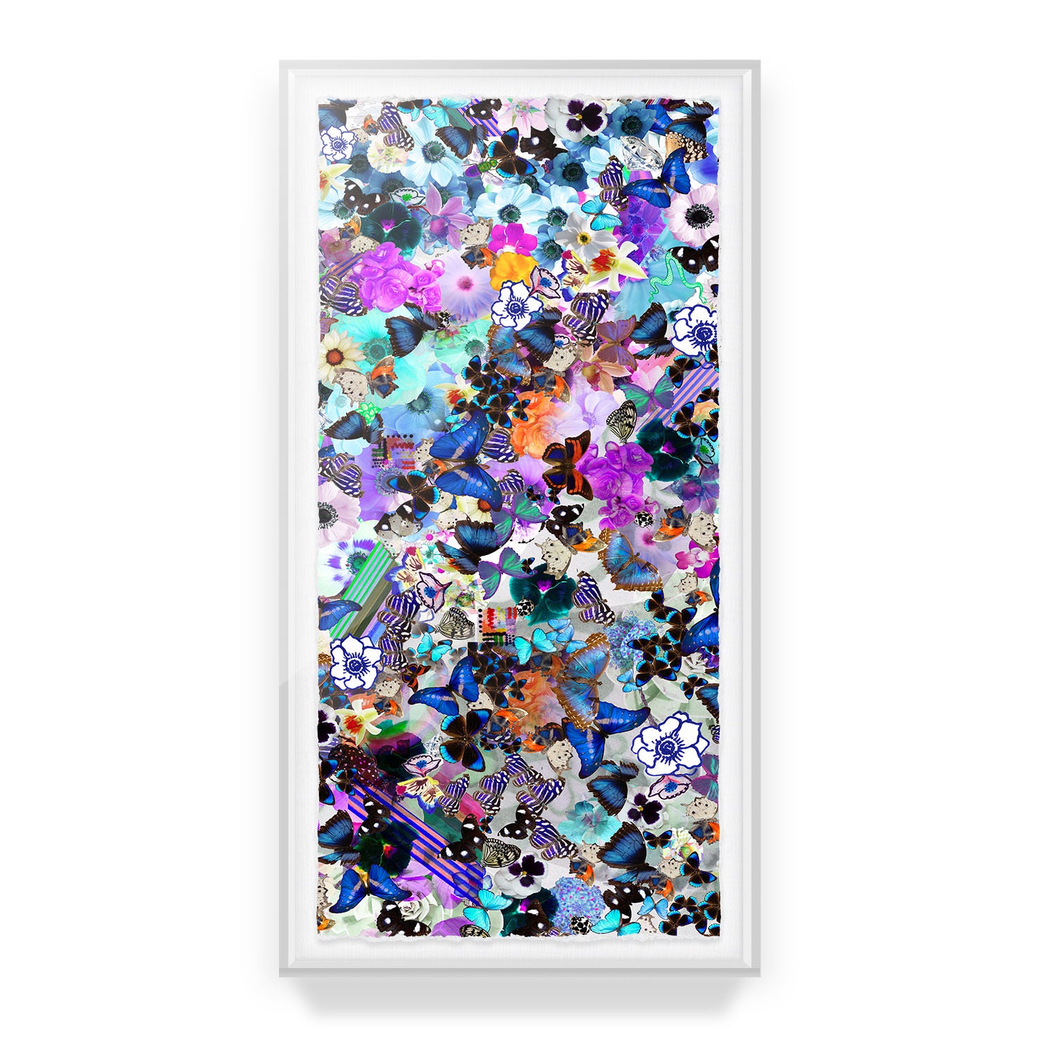 Butterfly Collage Framed Art Print