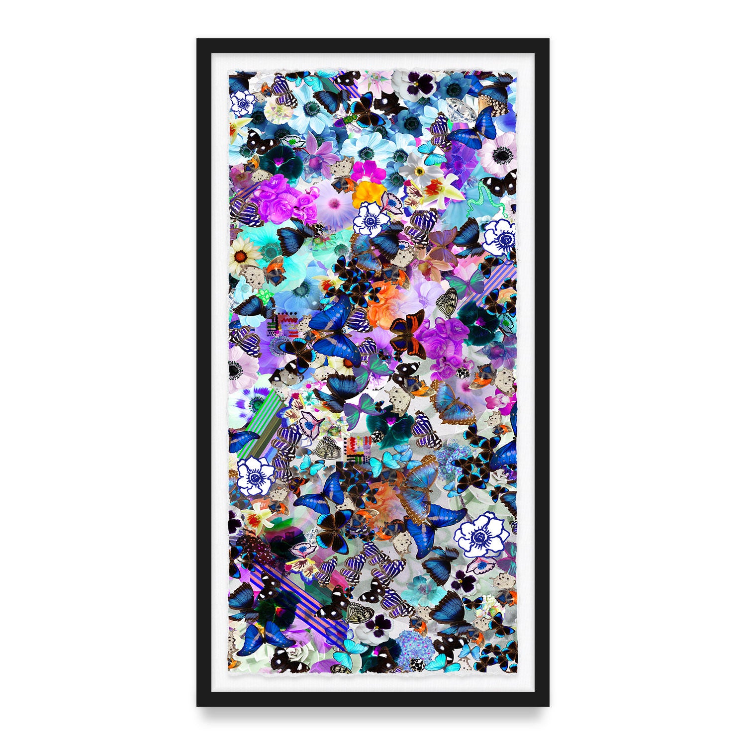 Butterfly Collage Framed Art Print