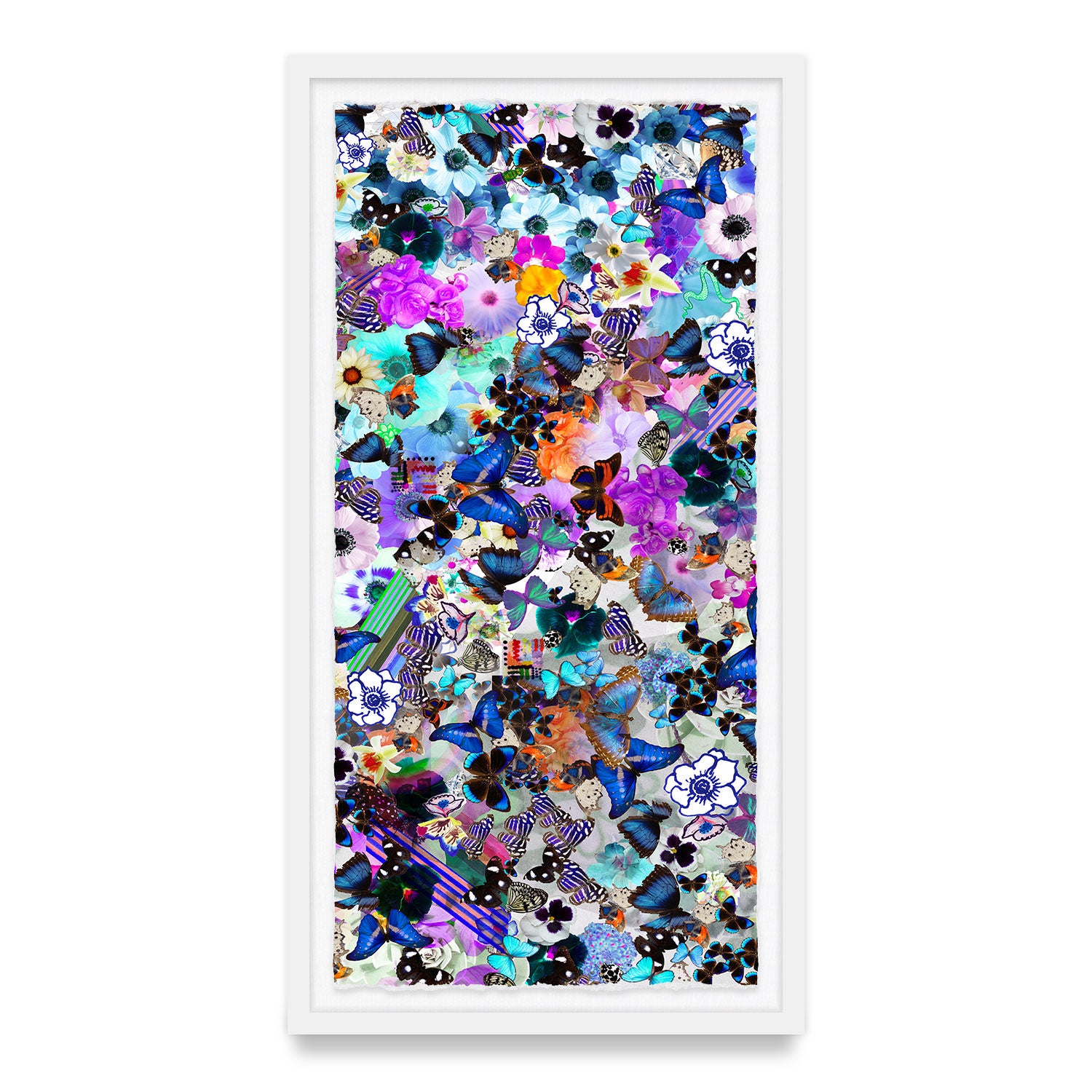 Butterfly Collage Framed Art Print