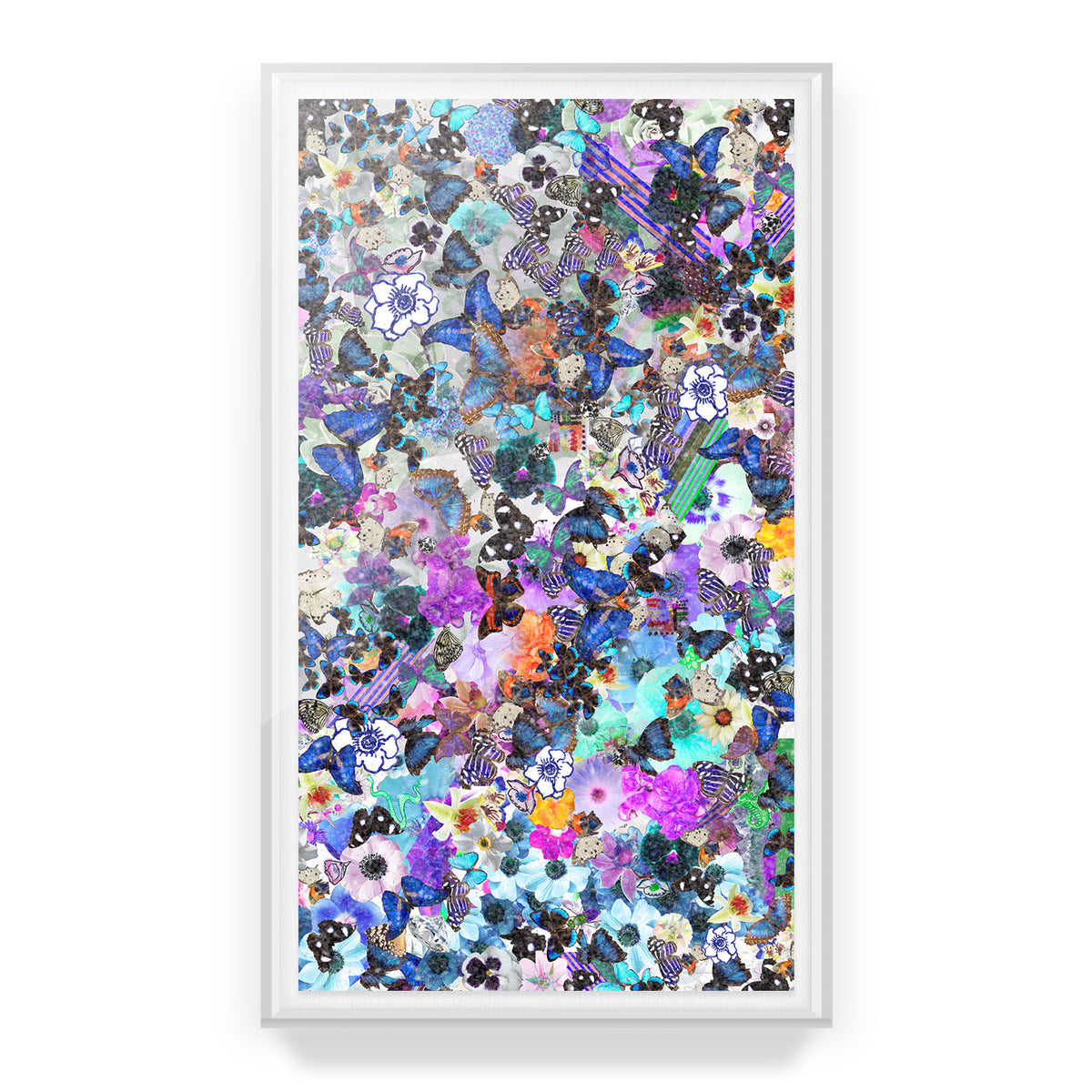 Butterfly Collage Embellished Print