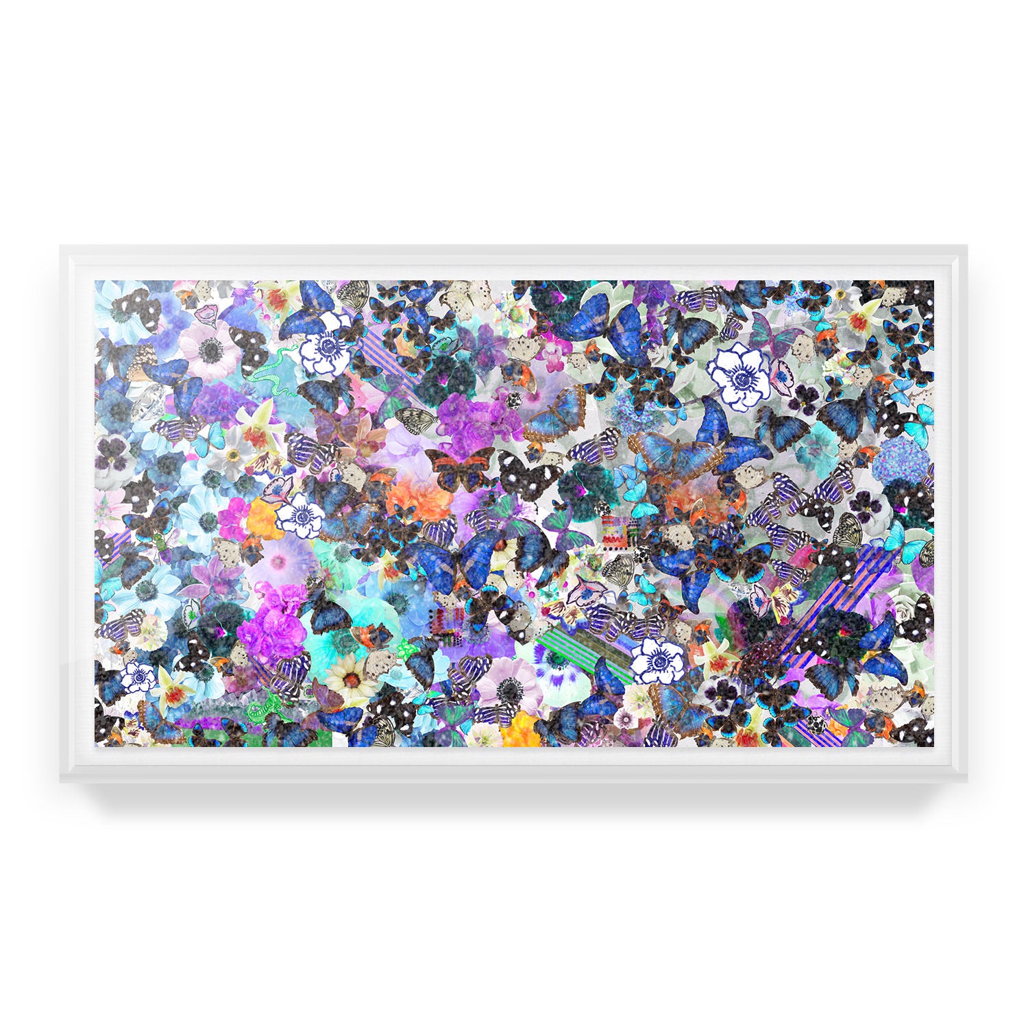 Butterfly Collage Embellished Print