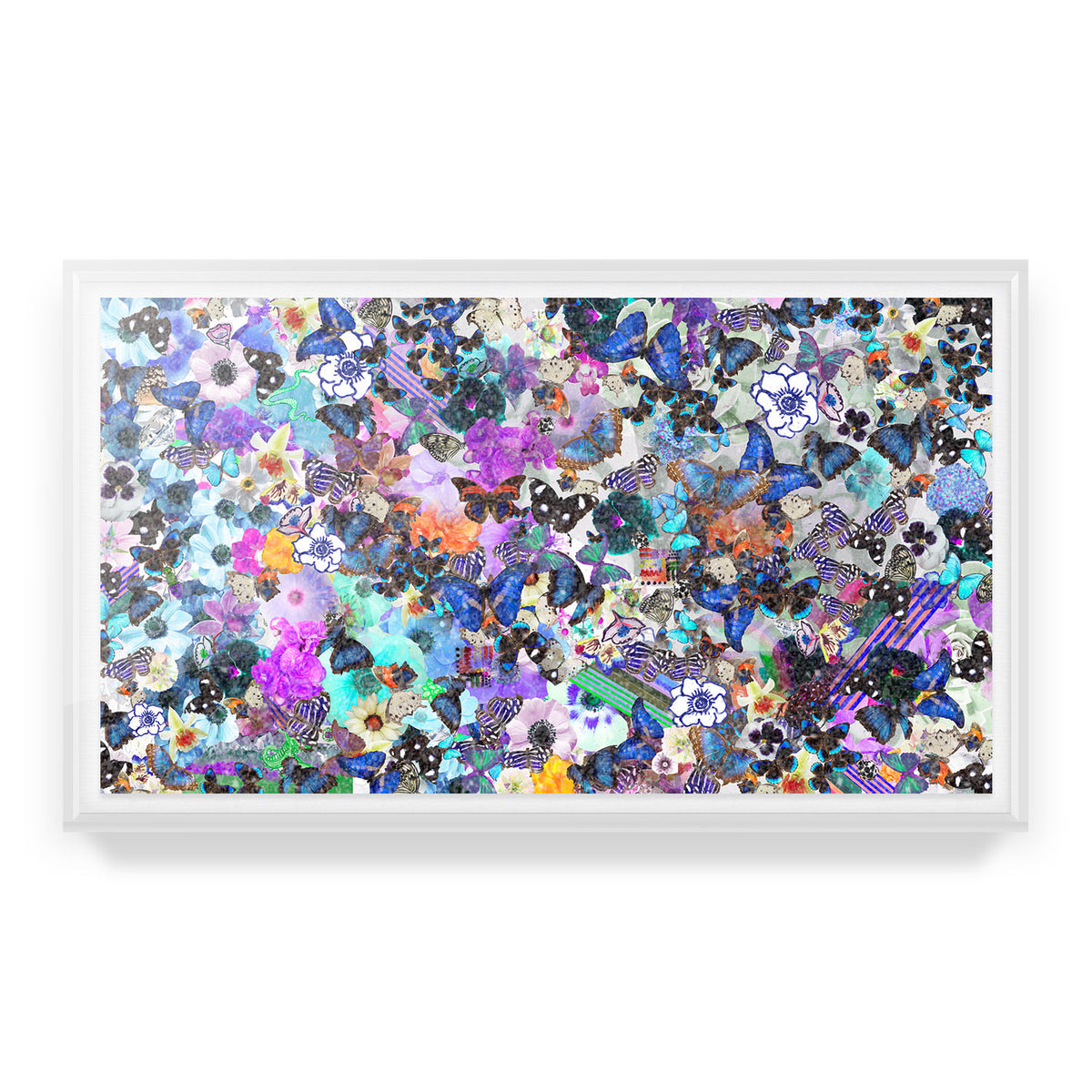 Butterfly Collage Embellished Print