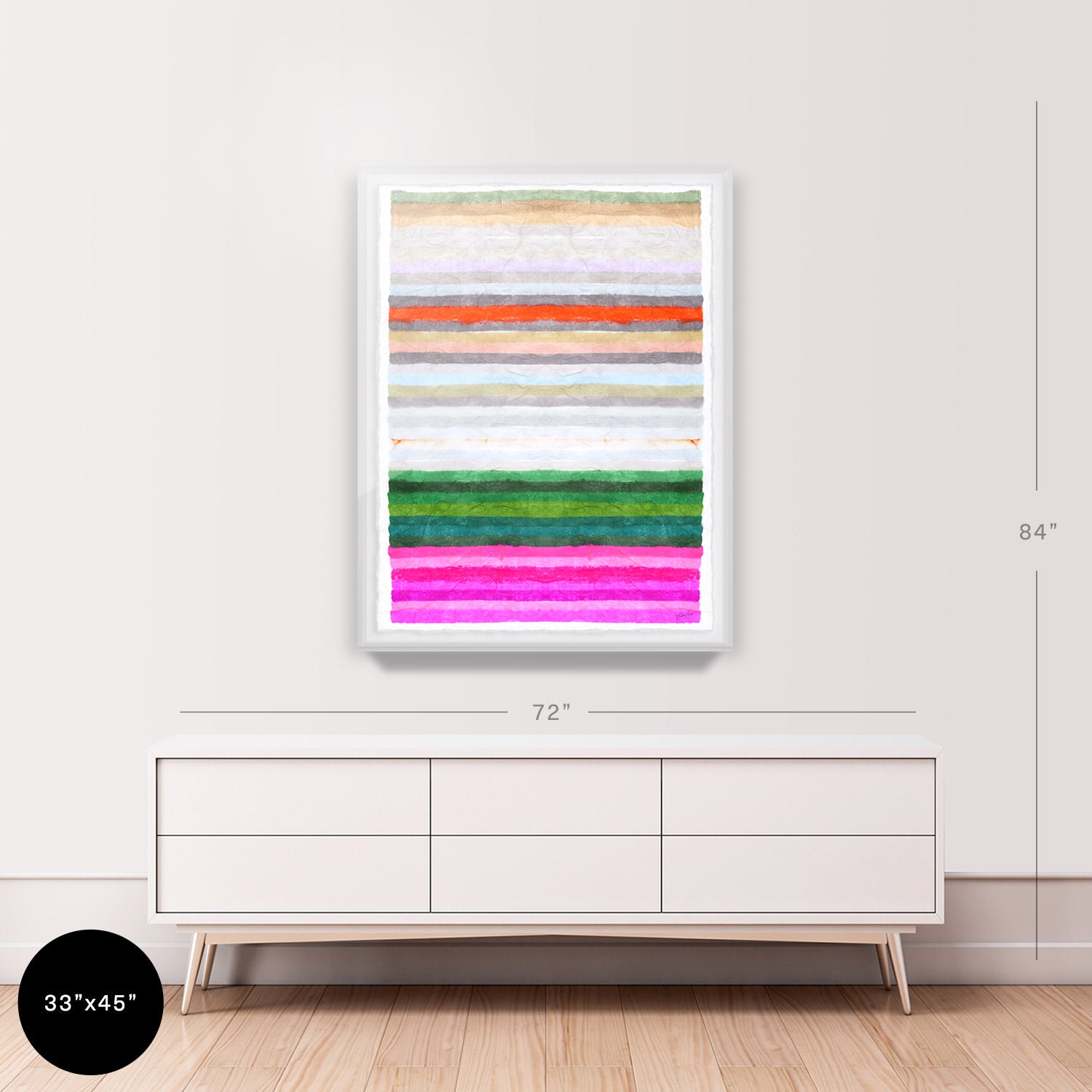 Chromatic Harmony #7 Embellished Print