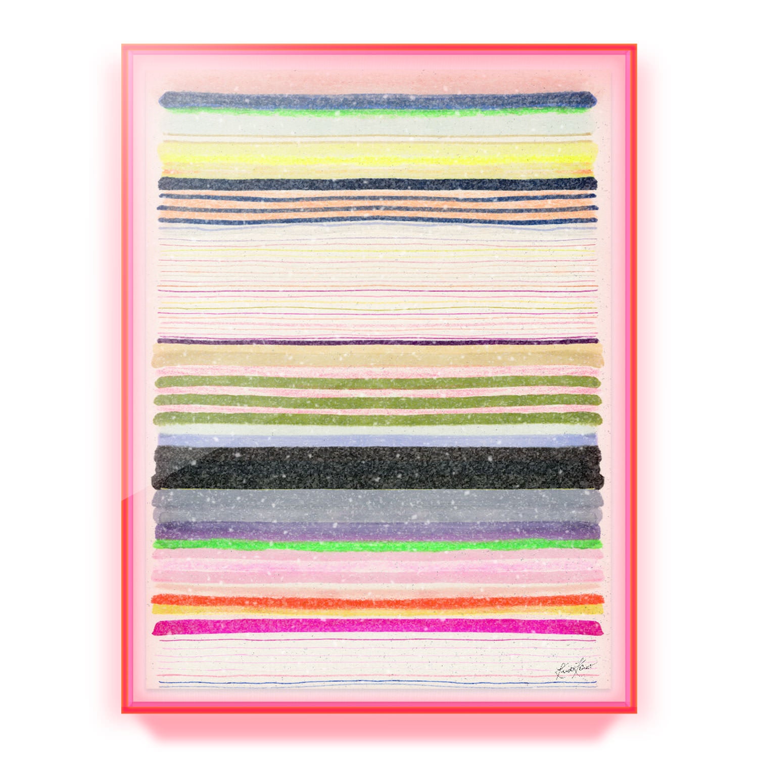 Chromatic Symphony #7 Embellished Print