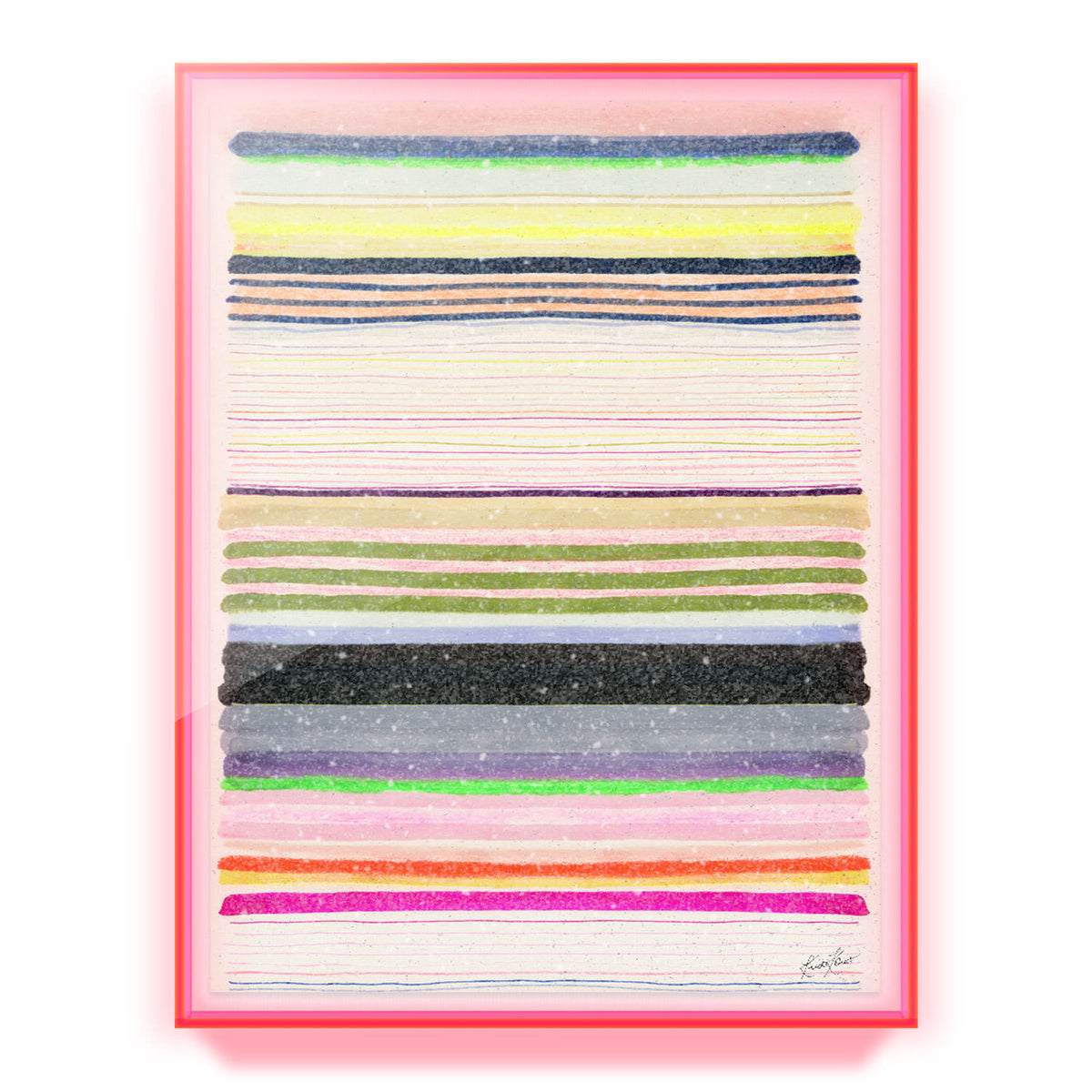 Chromatic Symphony #7 Embellished Print
