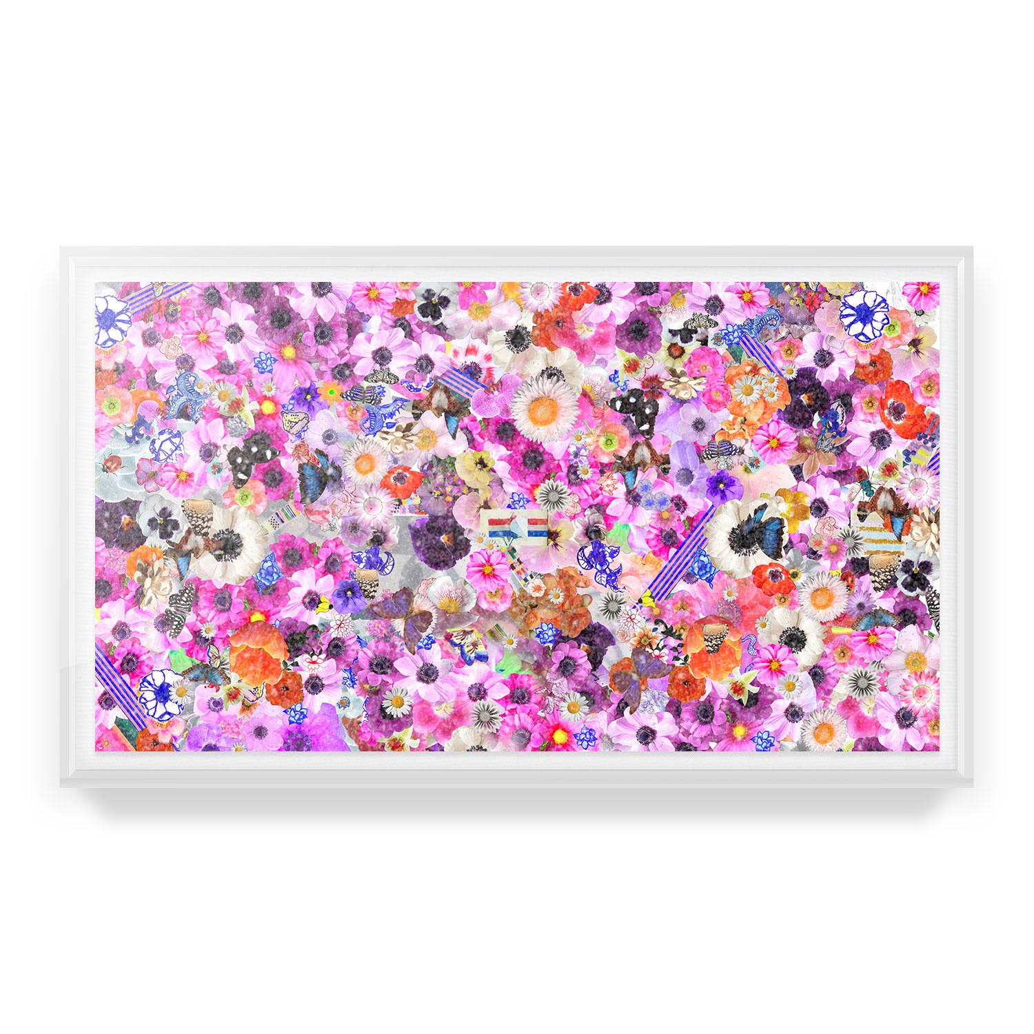 Flower Collage Embellished Print