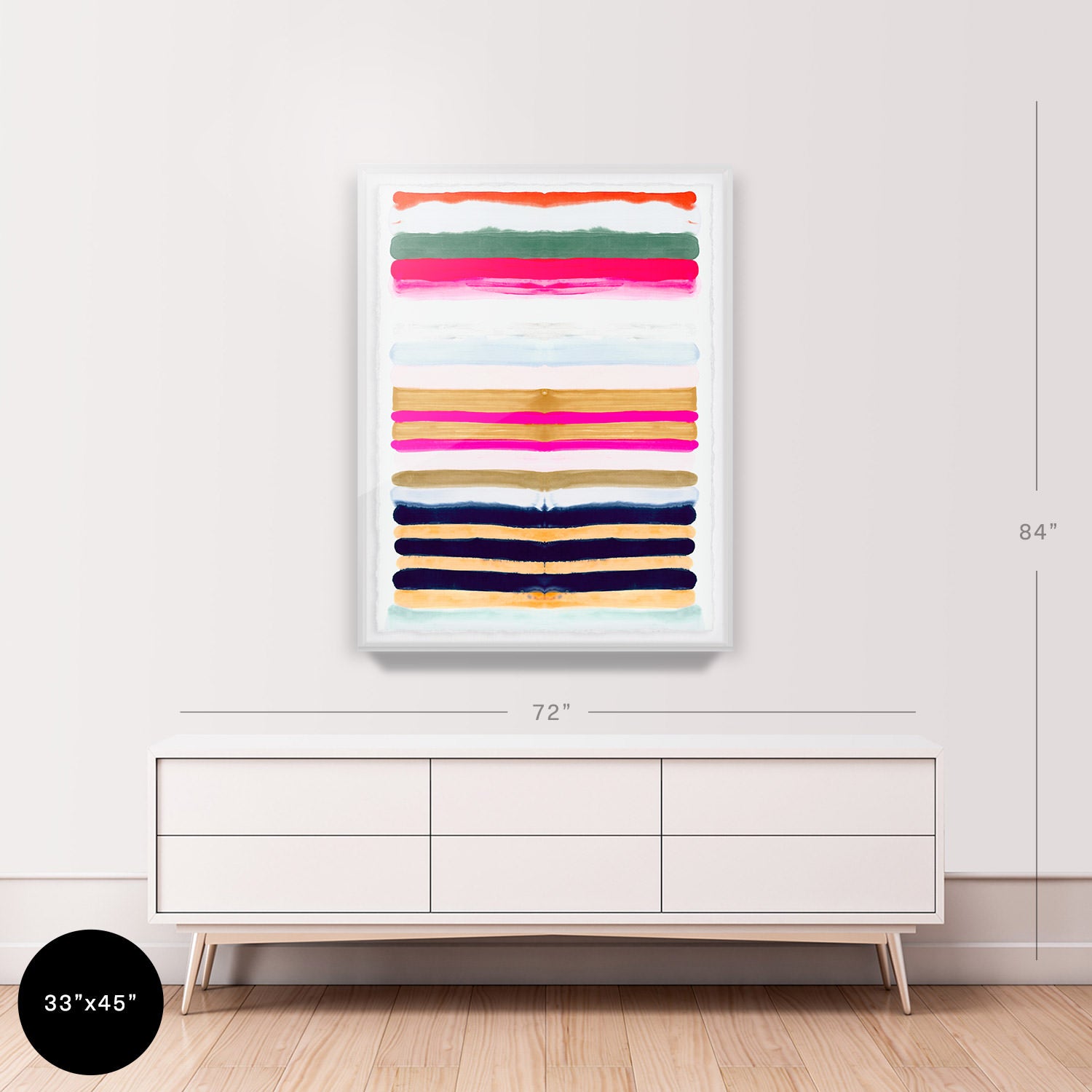 Hot Stripes 2 Embellished Print