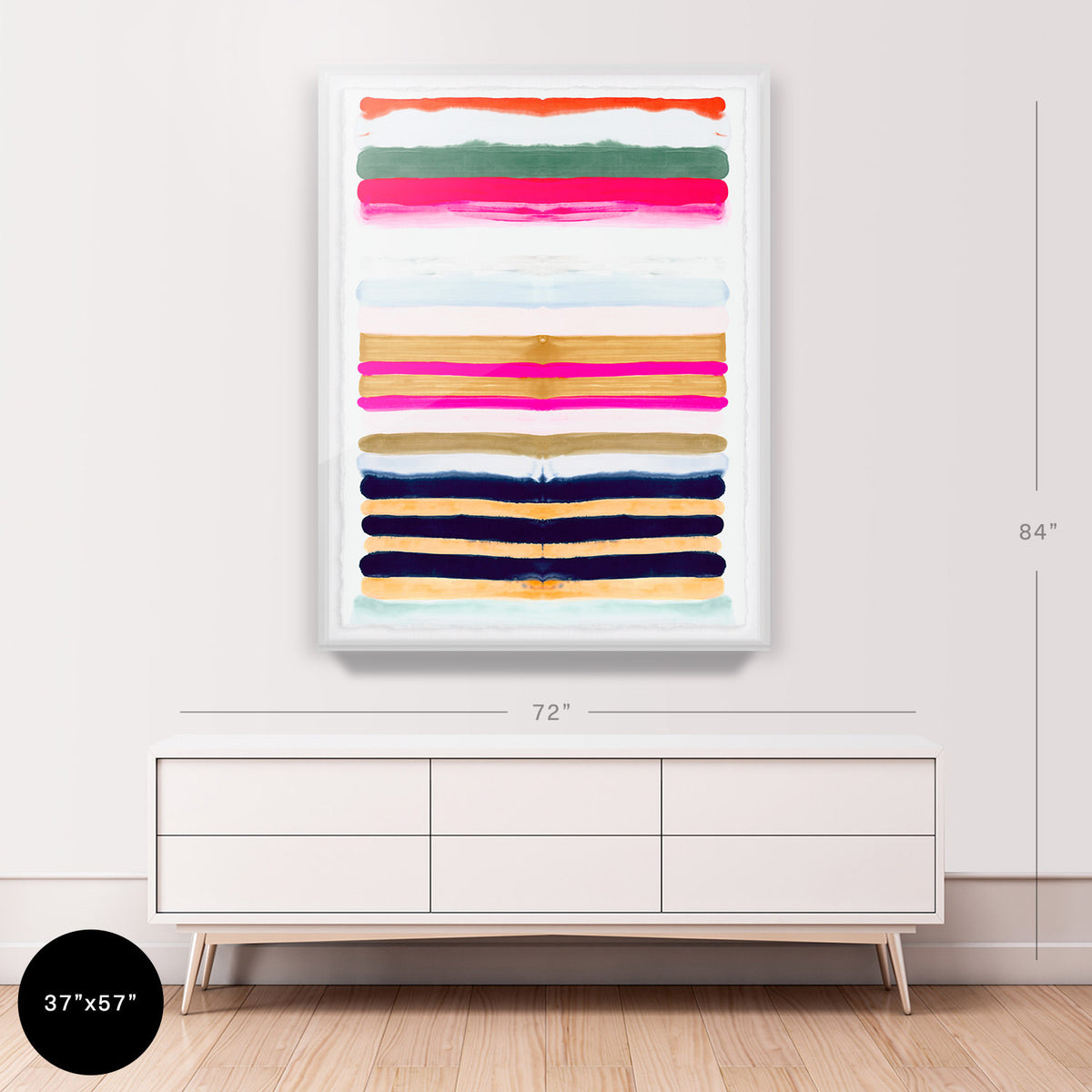 Hot Stripes 2 Embellished Print