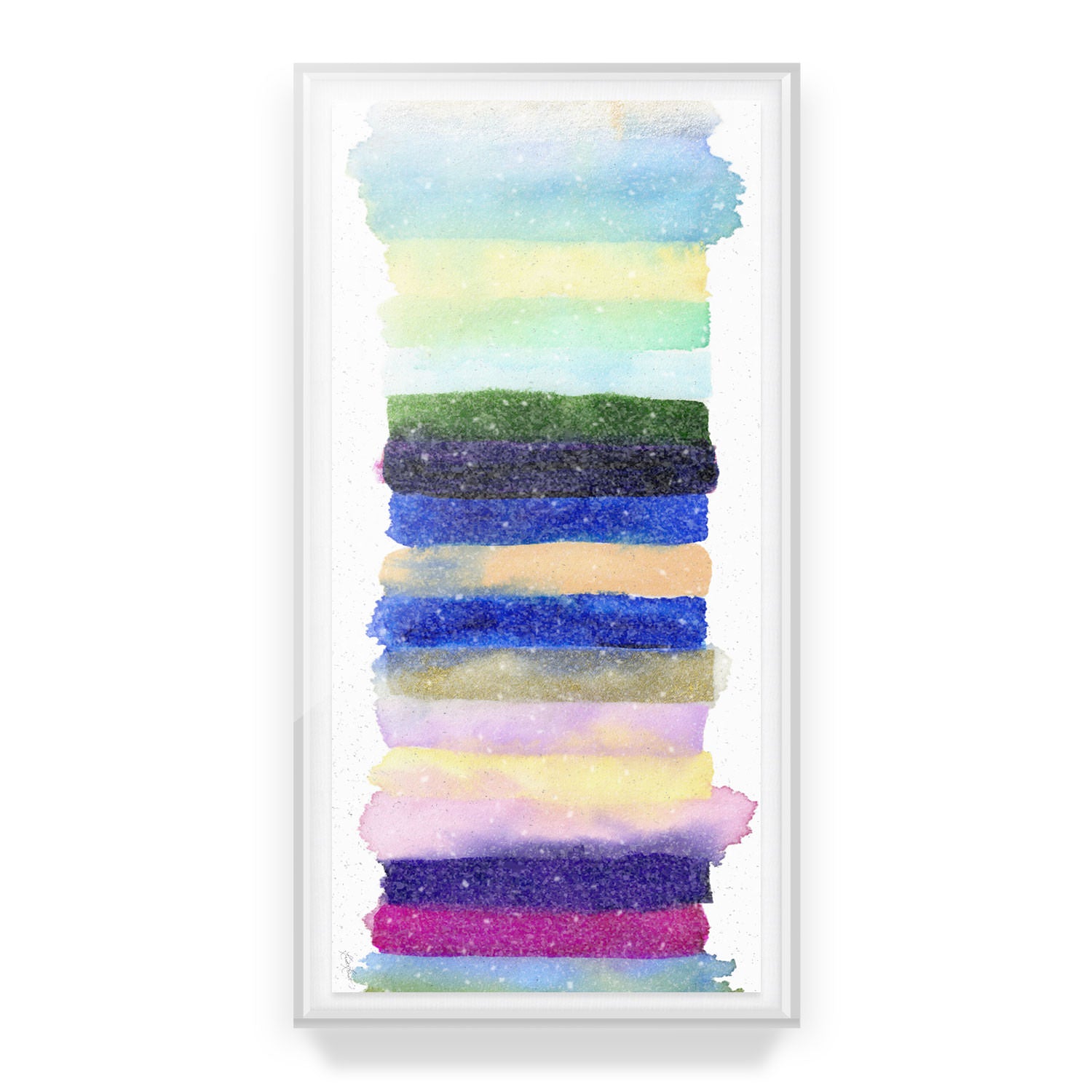 Radiant Stripe #2 Embellished Print