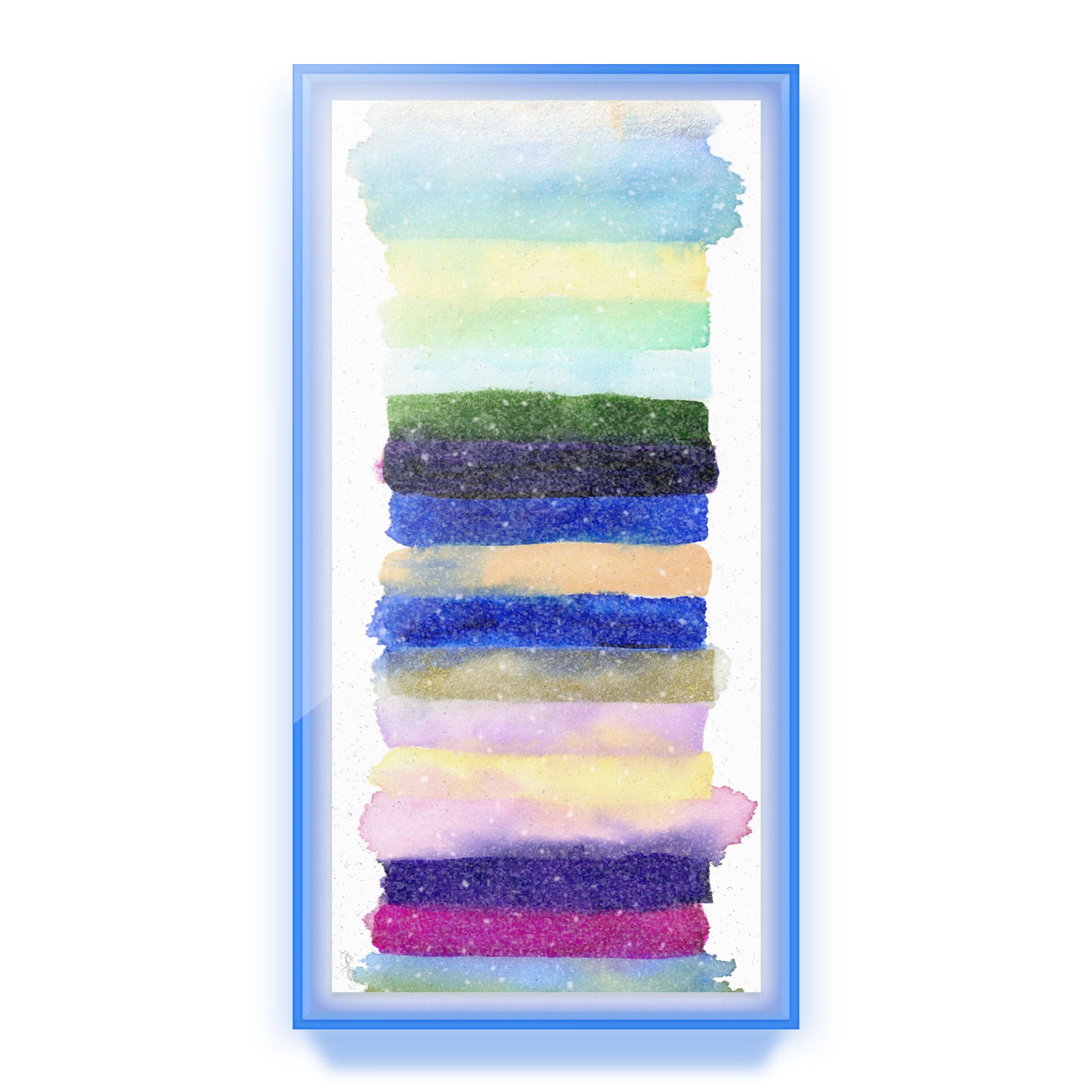 Radiant Stripe #2 Embellished Print