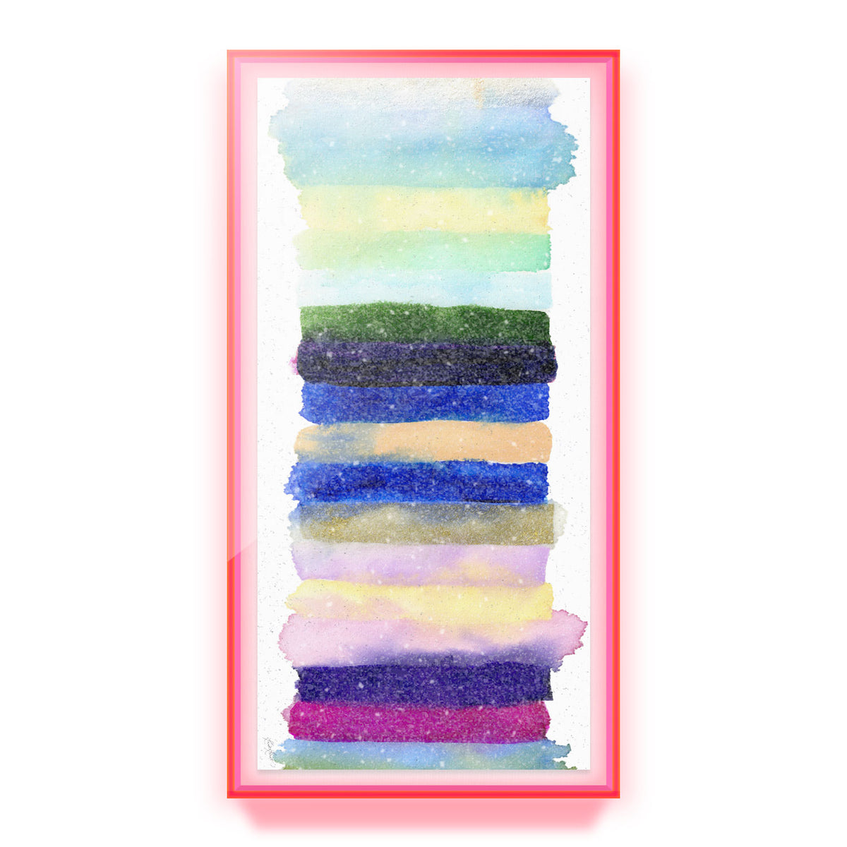 Radiant Stripe #2 Embellished Print