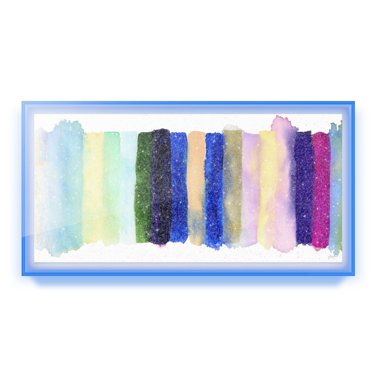 Radiant Stripe #2 Embellished Print