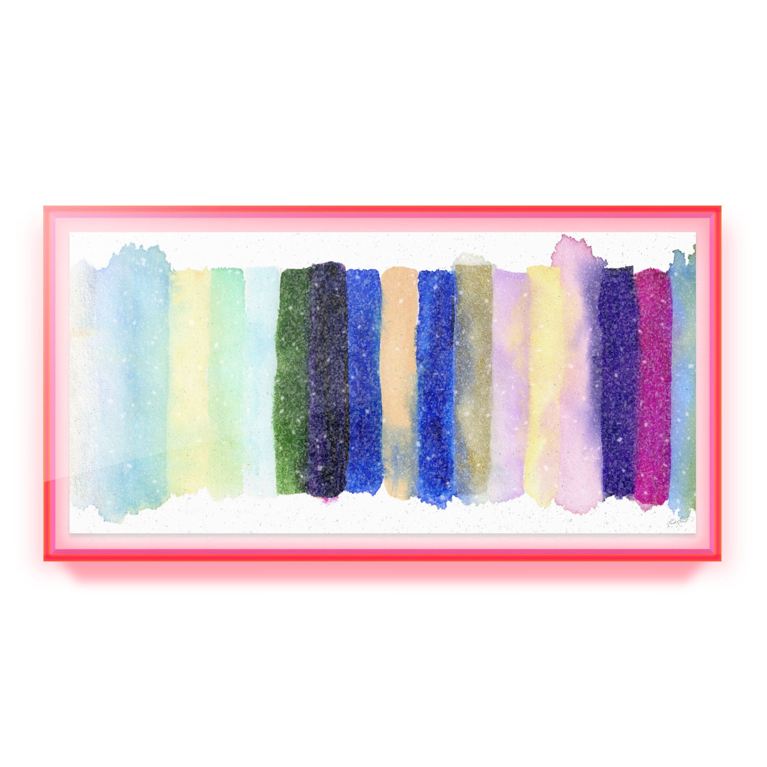 Radiant Stripe #2 Embellished Print
