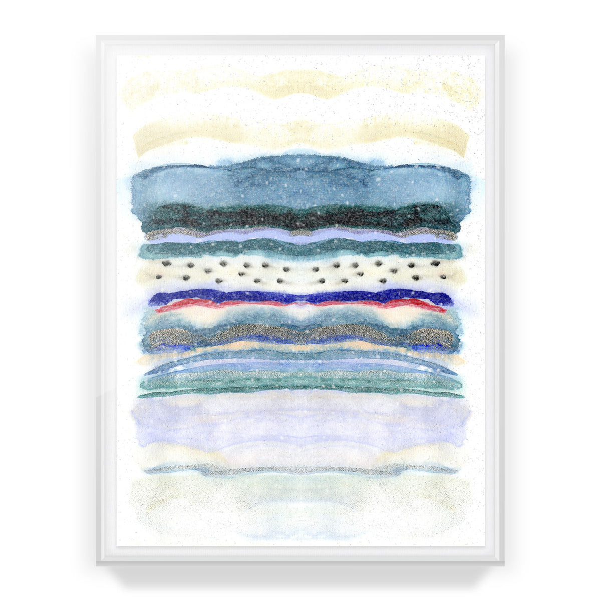 Seaside Stripe Embellished Print