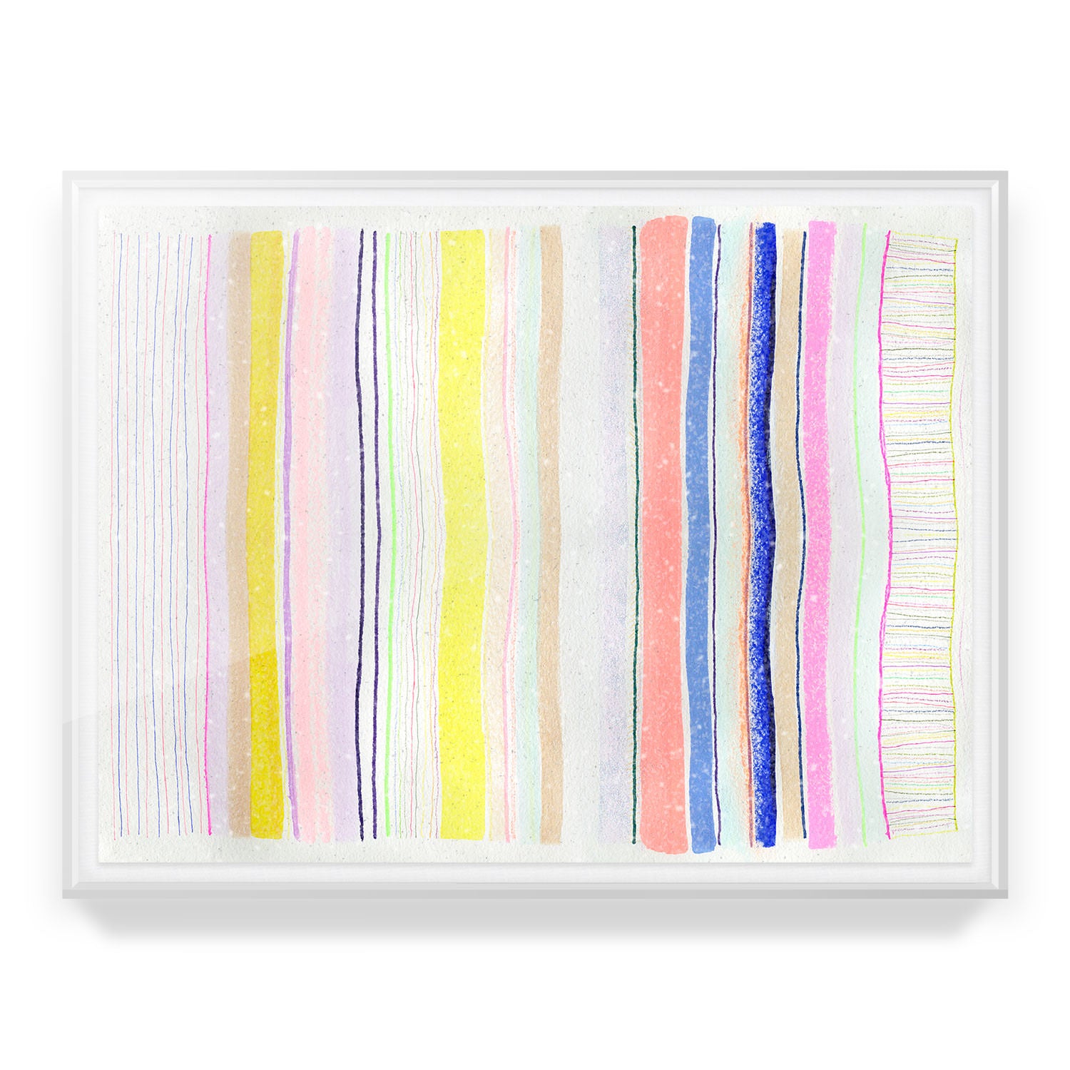 Spring Stripes #4 Embellished Print