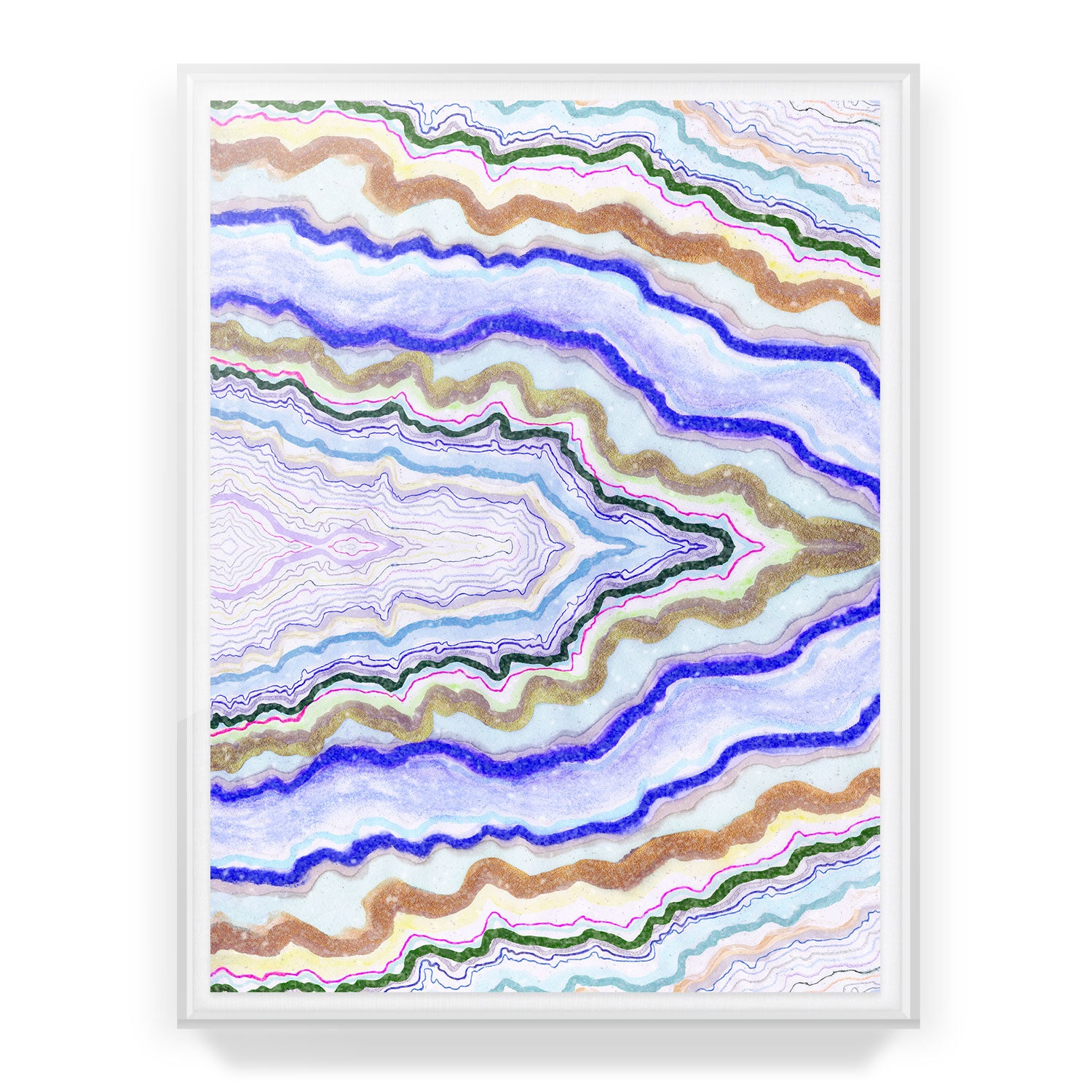 Symphonic Atlas Agate Embellished Print