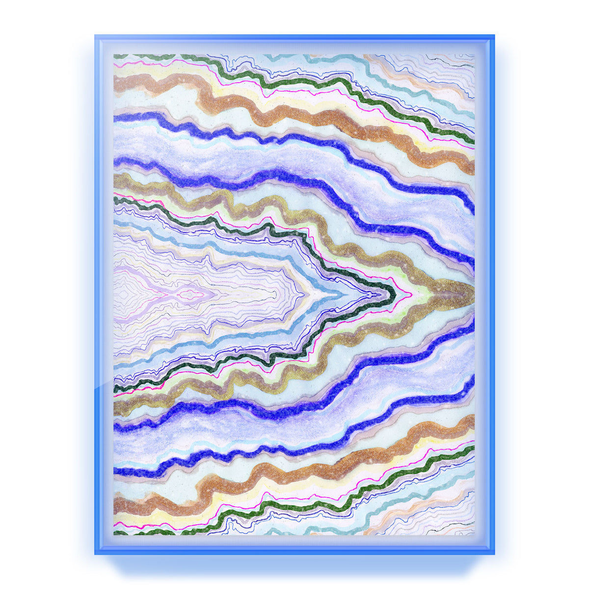 Symphonic Atlas Agate Embellished Print