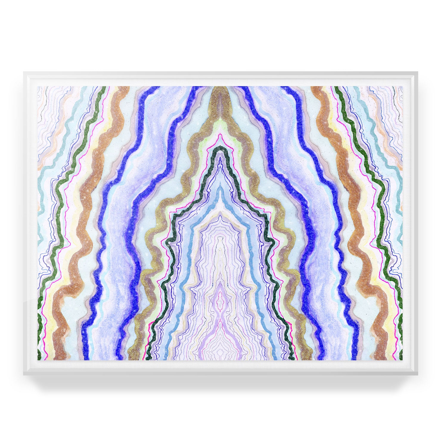 Symphonic Atlas Agate Embellished Print