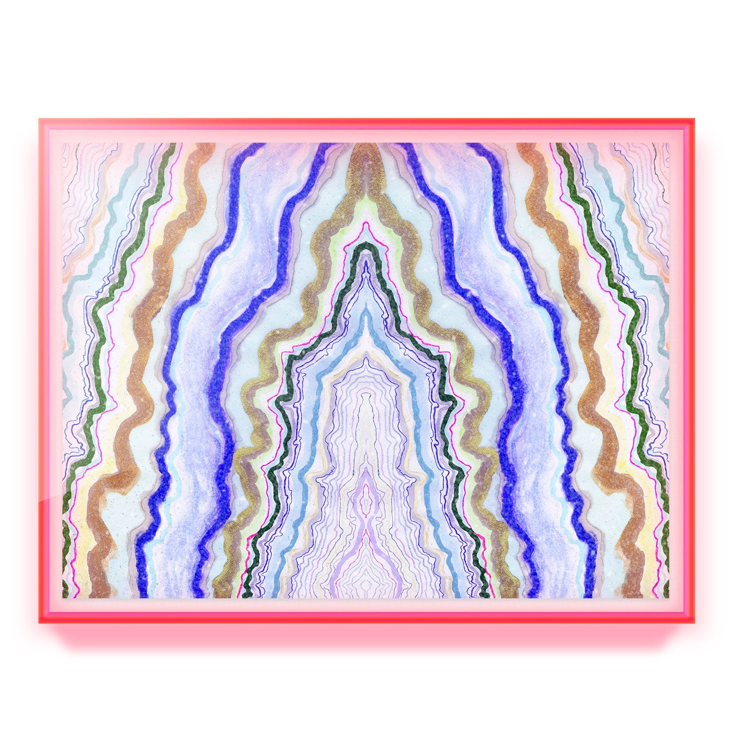 Symphonic Atlas Agate Embellished Print
