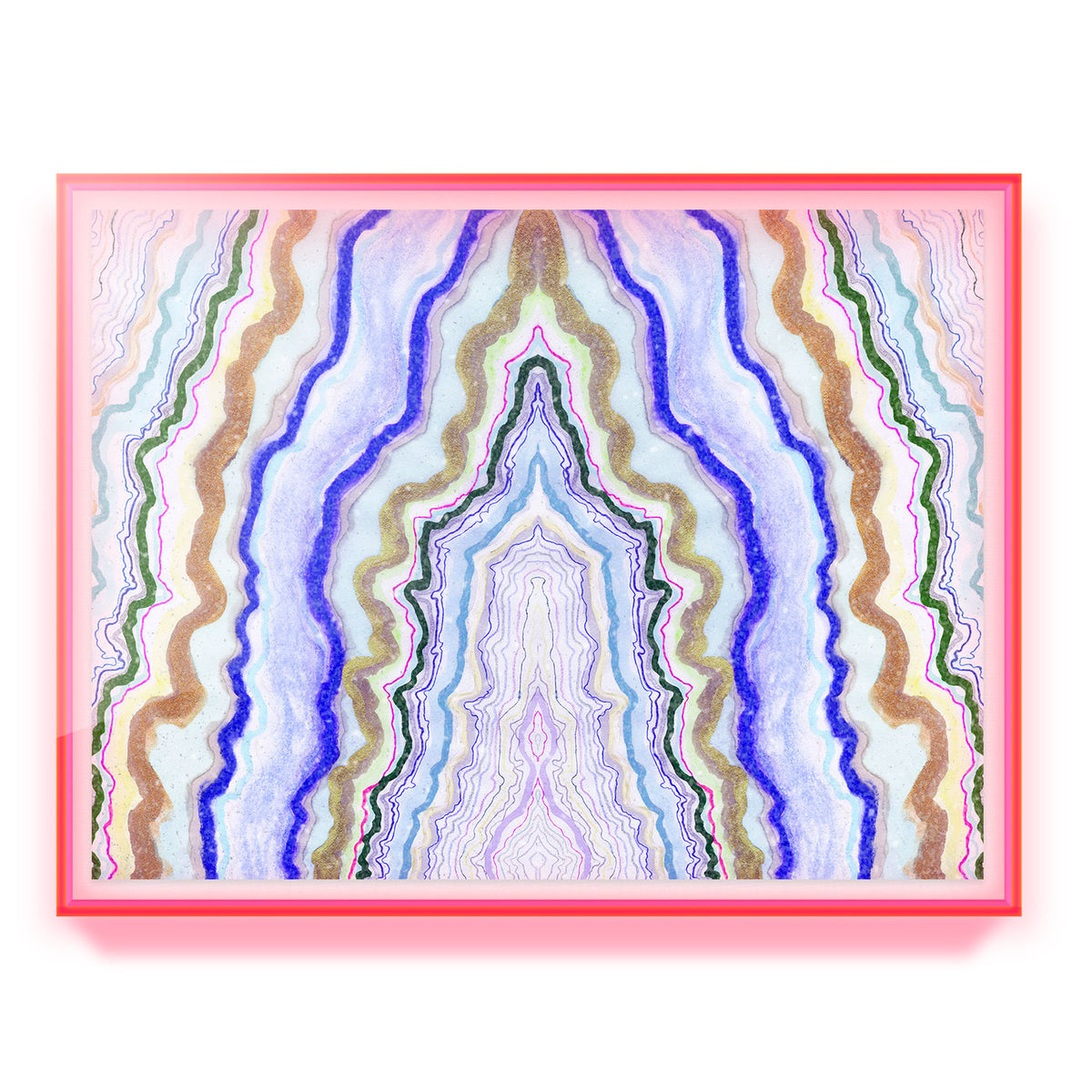 Symphonic Atlas Agate Embellished Print