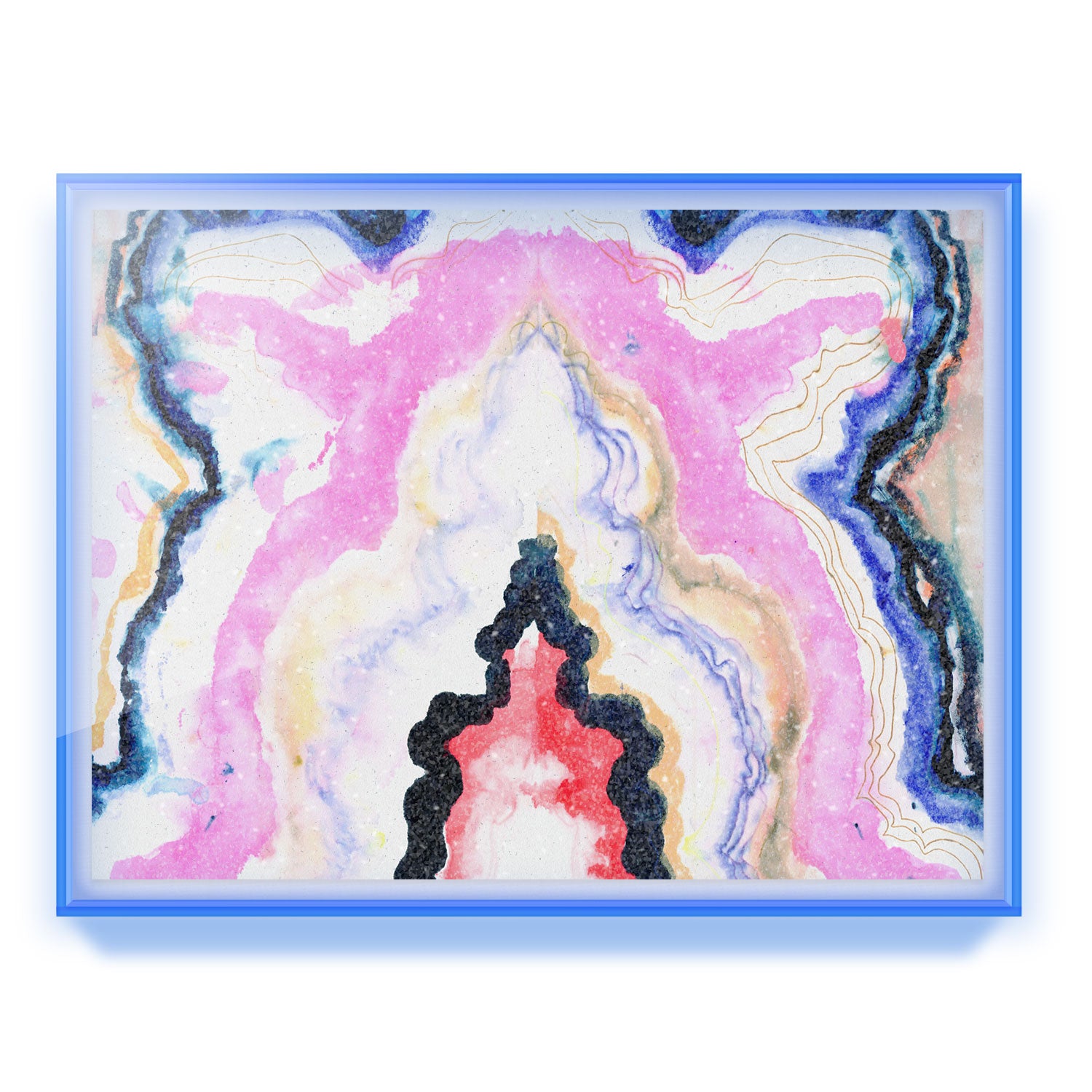 Hard Rock Agate Embellished Print