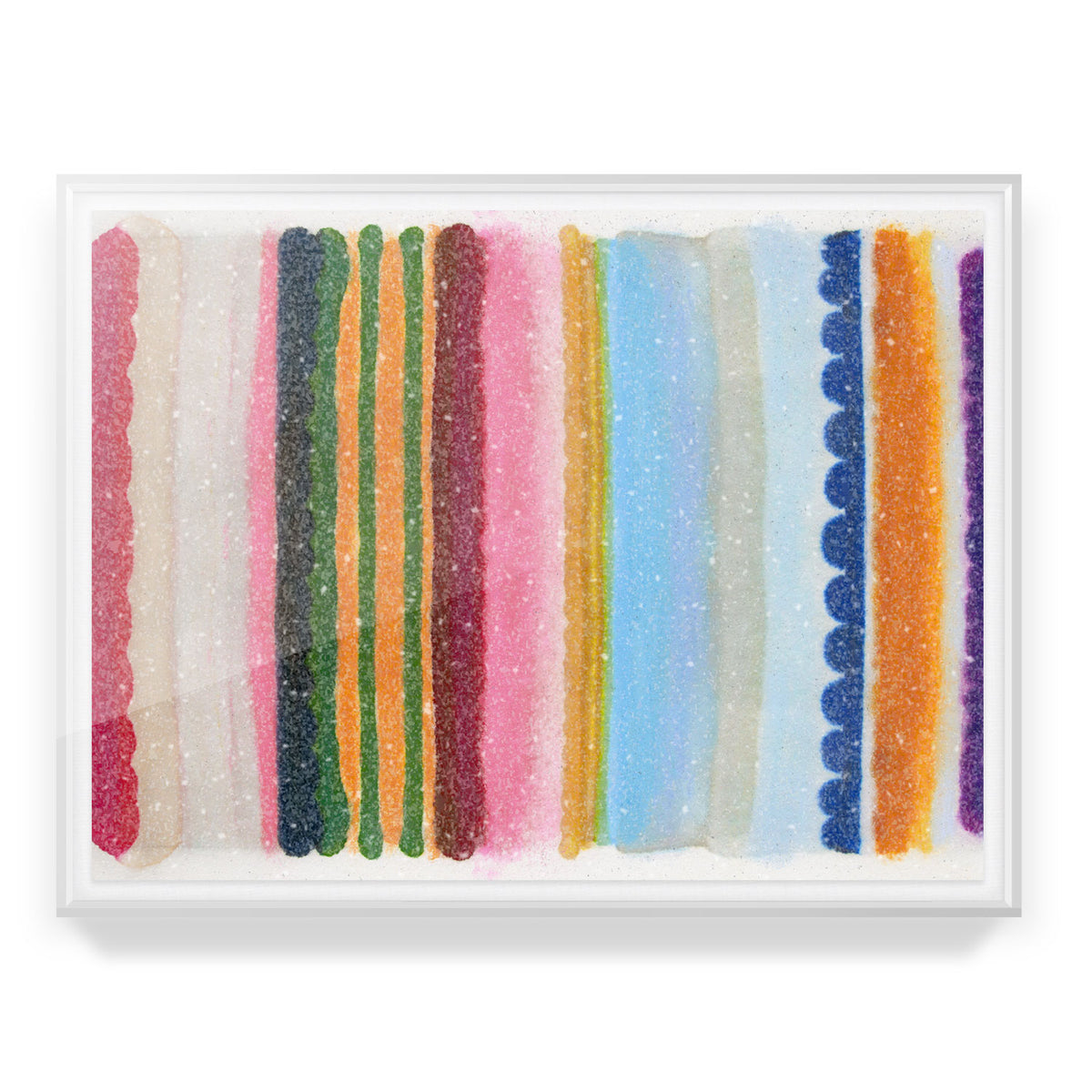 Heartbeat Stripe Embellished Print