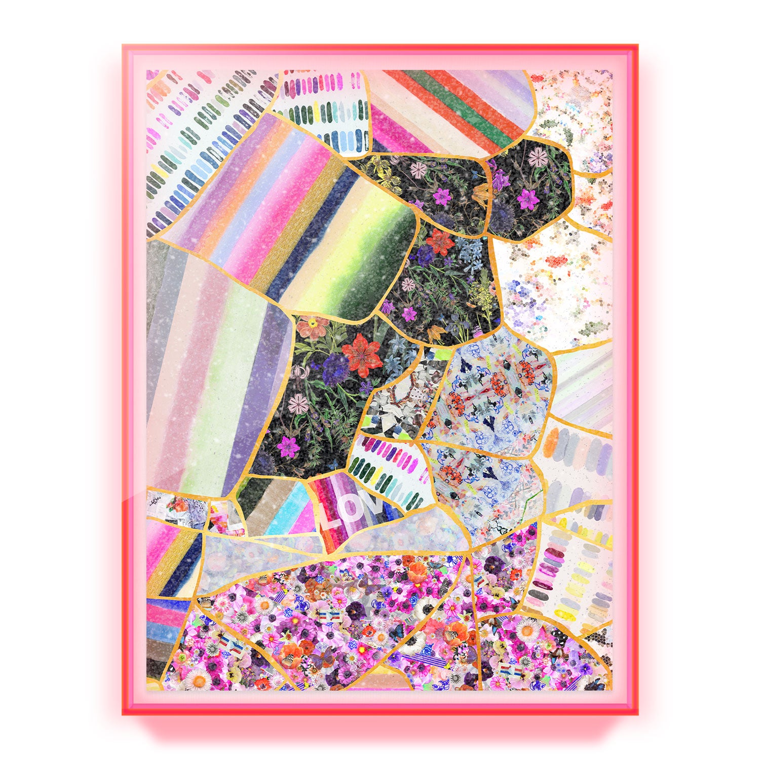 Kintsugi Collage #2 Embellished Print