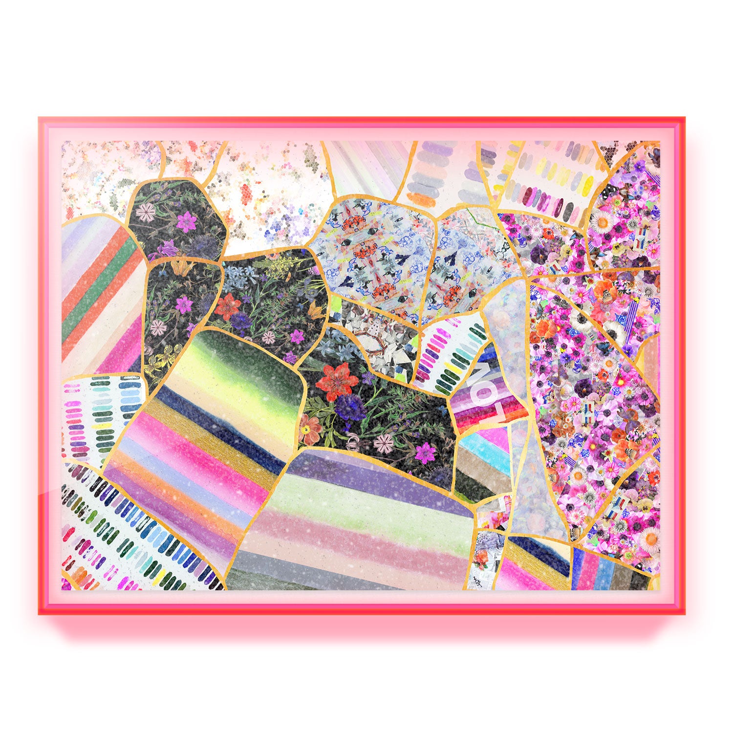 Kintsugi Collage #2 Embellished Print