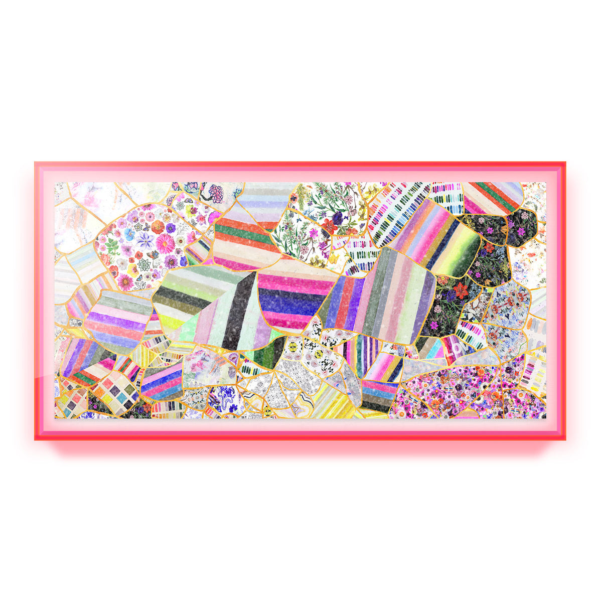 Kintsugi Collage Embellished Print