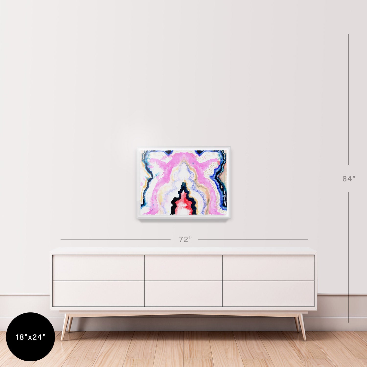 Hard Rock Agate Embellished Print